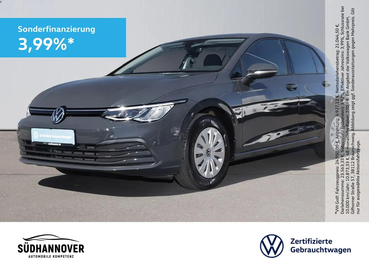 Volkswagen Golf VIII 1.0 TSI 5-Gang KLIMA+LED+PDC+DAB+ Grigio - 1