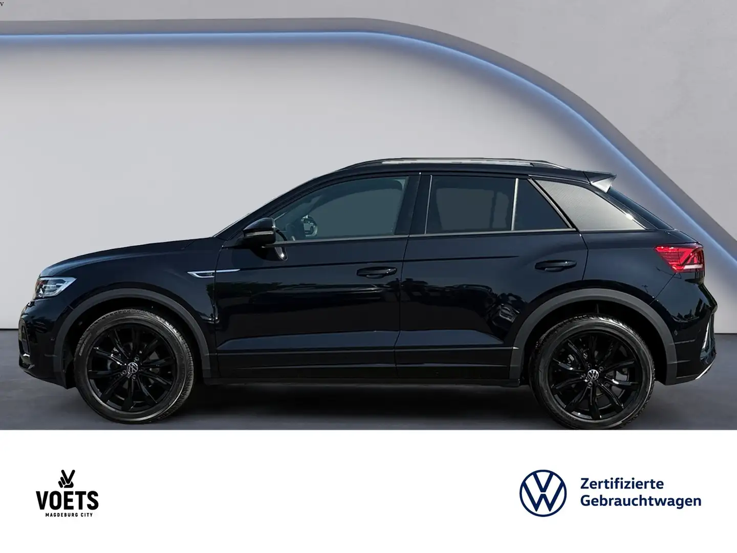 Volkswagen T-Roc 1,5 TSI R-Line DSG+NAVI+ACC+LED Noir - 2