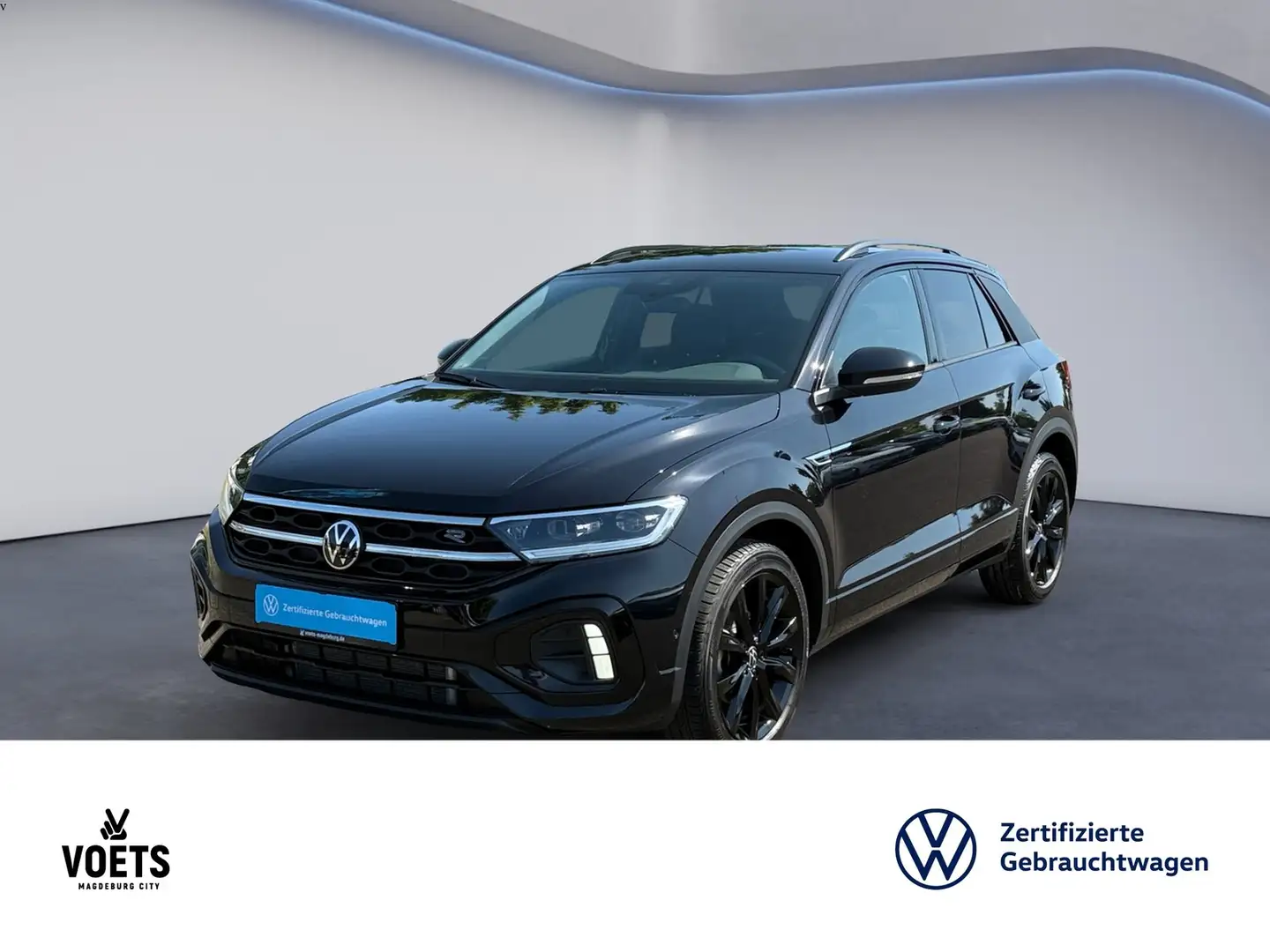 Volkswagen T-Roc 1,5 TSI R-Line DSG+NAVI+ACC+LED Noir - 1