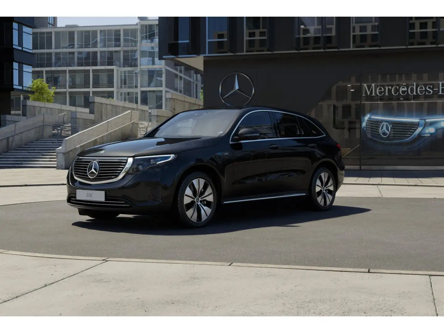 Mercedes-Benz EQC 400 4MATIC Distr PTS Sitzklima SHD HUD Cam Schwarz - 2