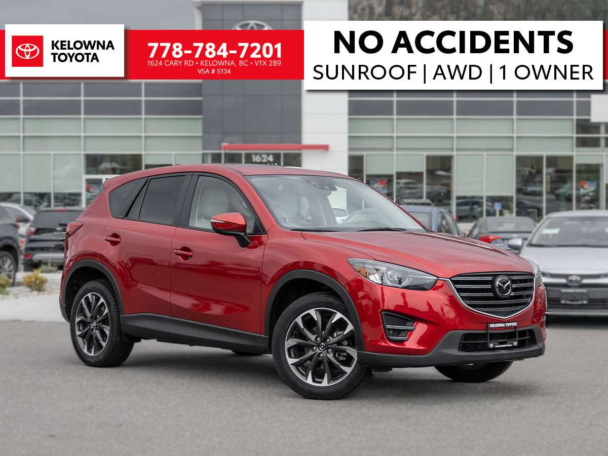 2016 Mazda CX-5 GT | NO ACCIDENTS | ONE OWNER | SUNROOF | AWD
