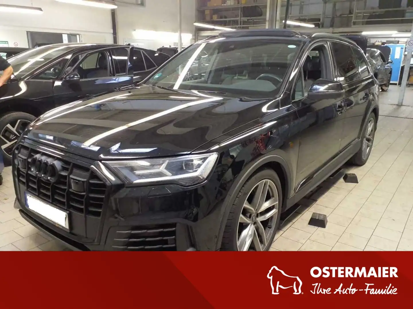 Audi Q7 BLACK EDITION 55 TFSI 340PS ACC.AHK.B&O.AIR.PANO.L Schwarz - 1