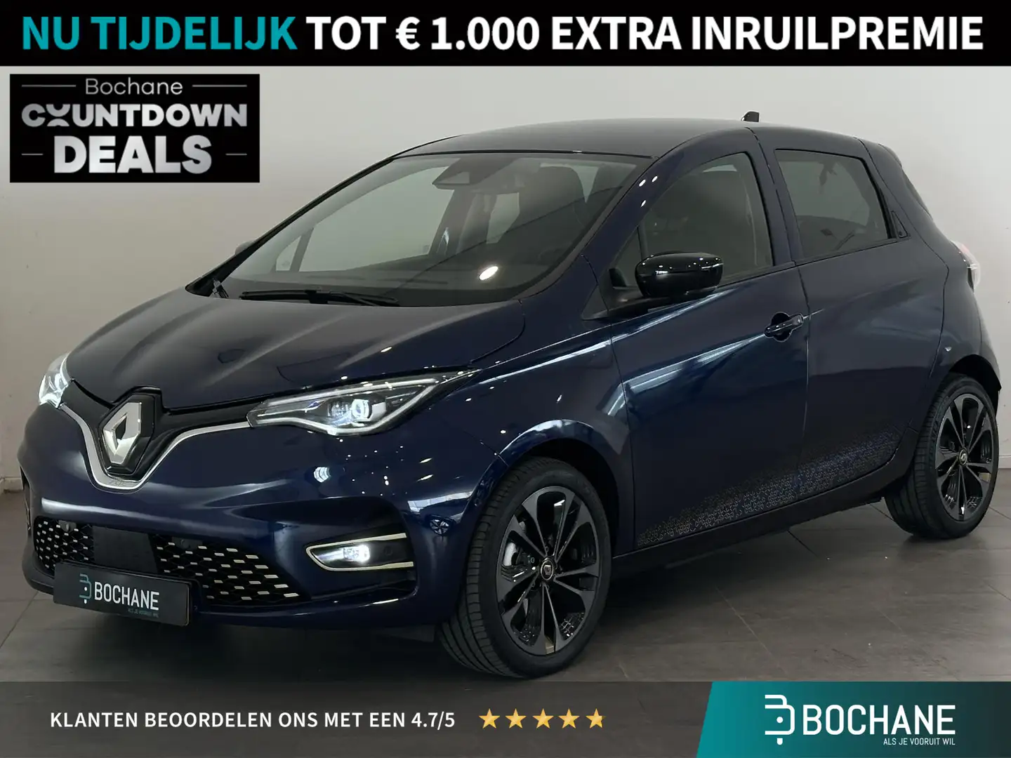 Renault ZOE R135 Iconic 52 kWh | Koopaccu | Stoel- en stuurver Blauw - 1