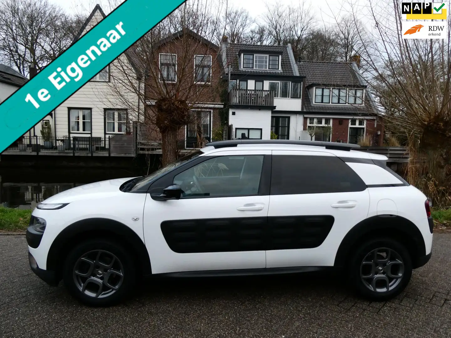 Citroen C4 Cactus 1.2i 1e eigenaar Clima Cruise Navi PDC Hoge instap Blanc - 1