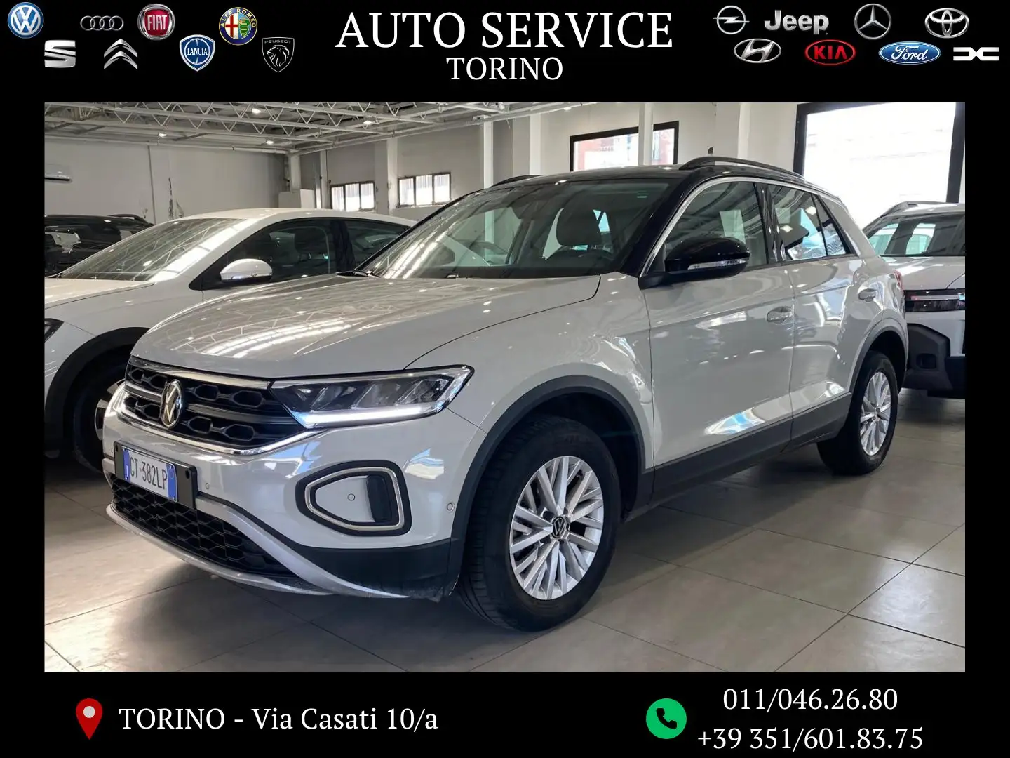 Volkswagen T-Roc T-Roc Life 1.0 TSI 81kW 110 cv UFFICALE Bianco - 1