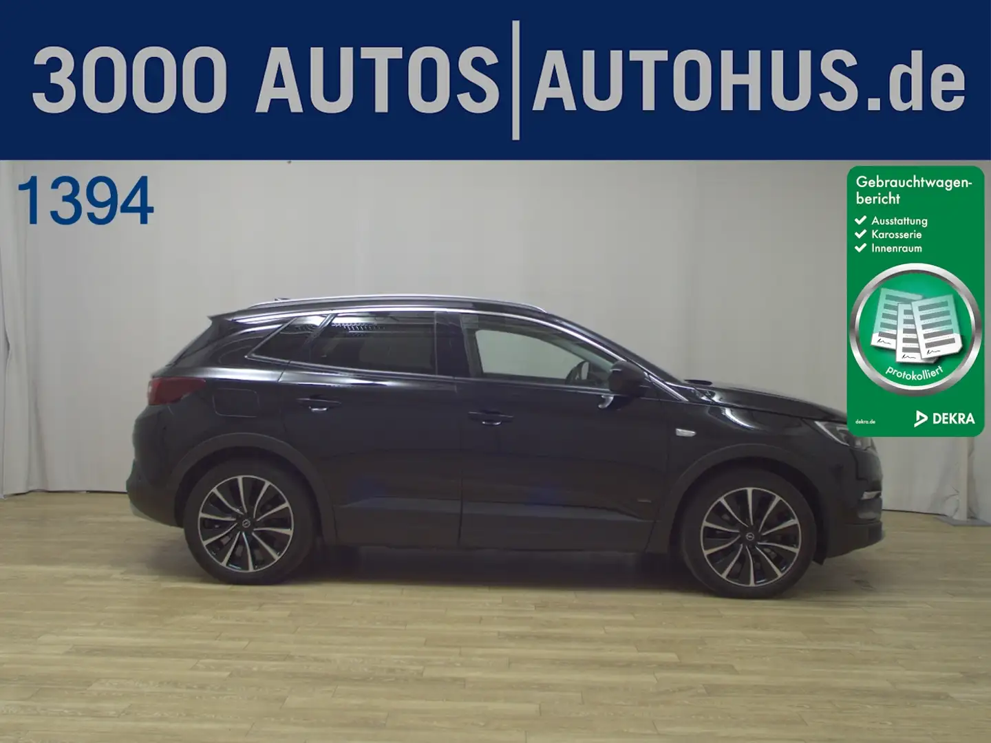 Opel Grandland X 1.6 Turbo Hybrid 4 Elegance Navi AHK Schwarz - 1