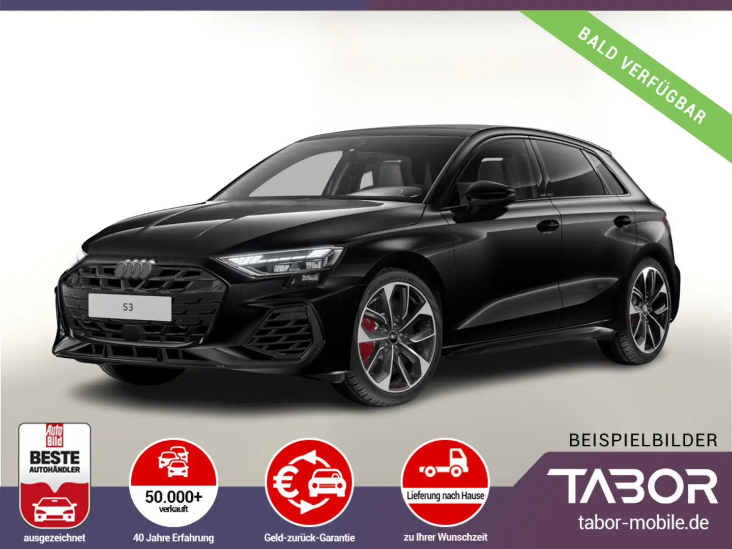 Audi S3 Sportback MY25 PerfAbgas Nav 19Z Nappa Memory Schwarz - 1