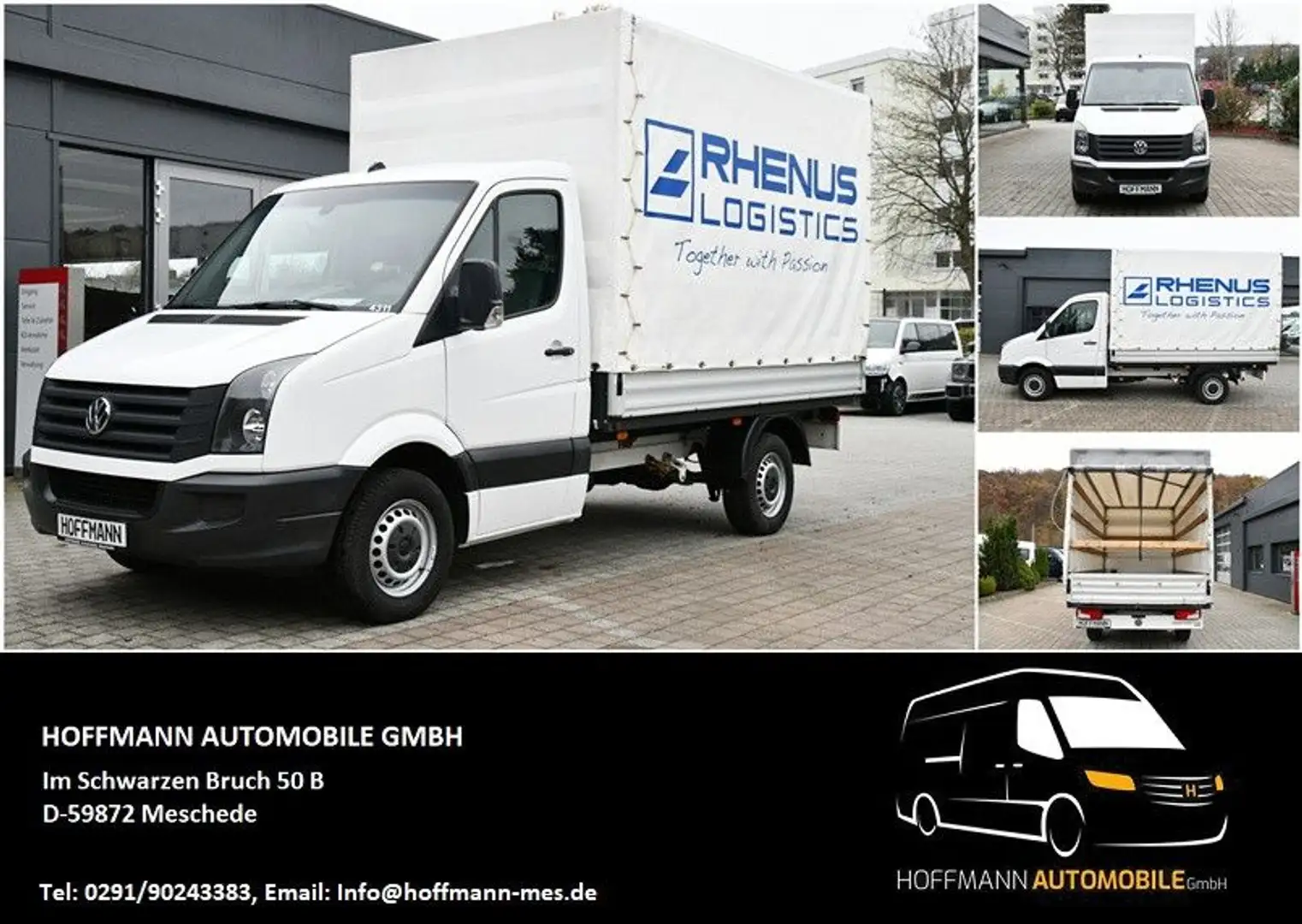 Volkswagen Crafter Pritsche Plane 35 mittel L2 Kamera Klima Weiß - 1