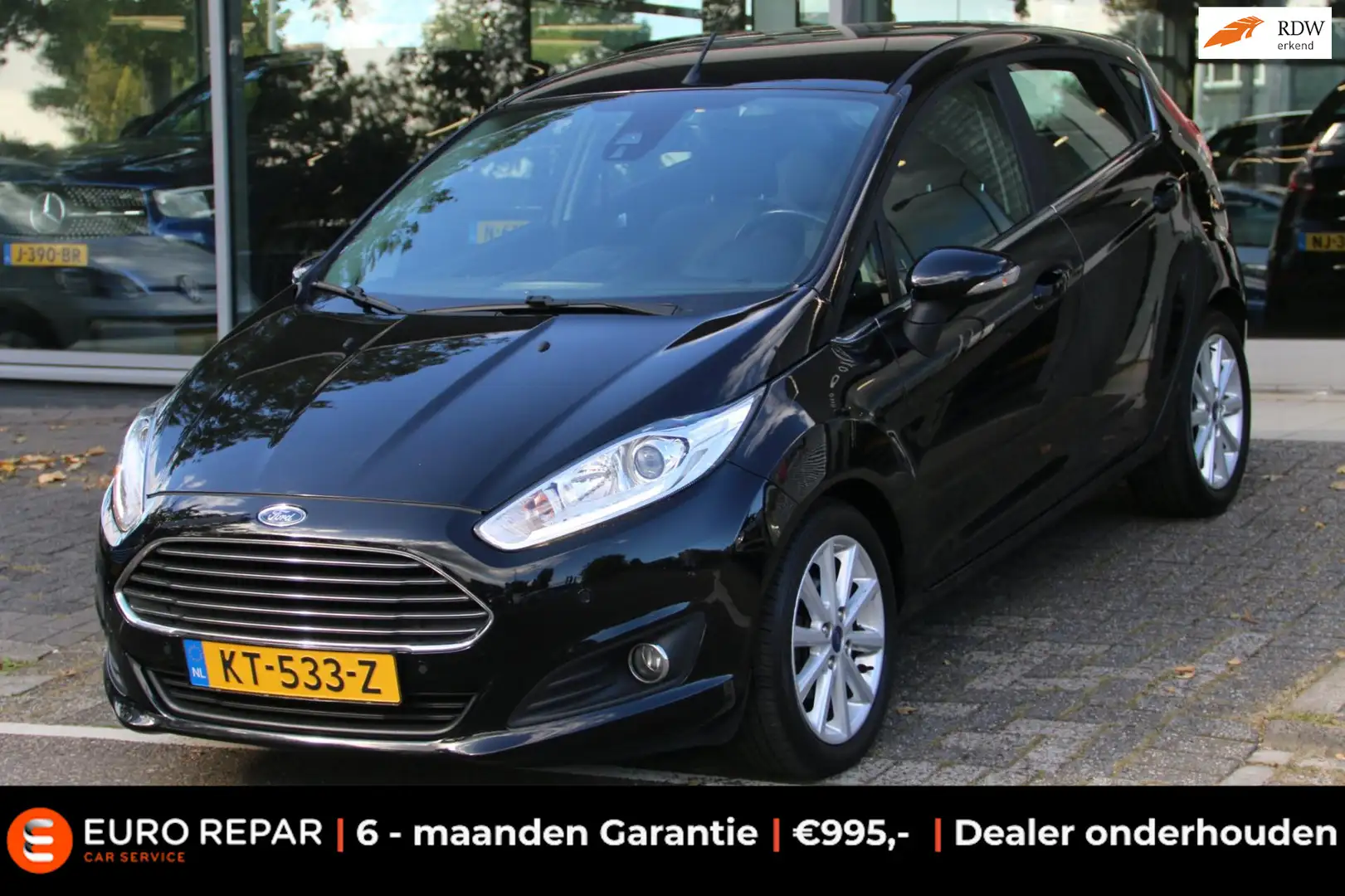 Ford Fiesta 1.0 EcoBoost Titanium 101PK NL-AUTO NAP! Schwarz - 1