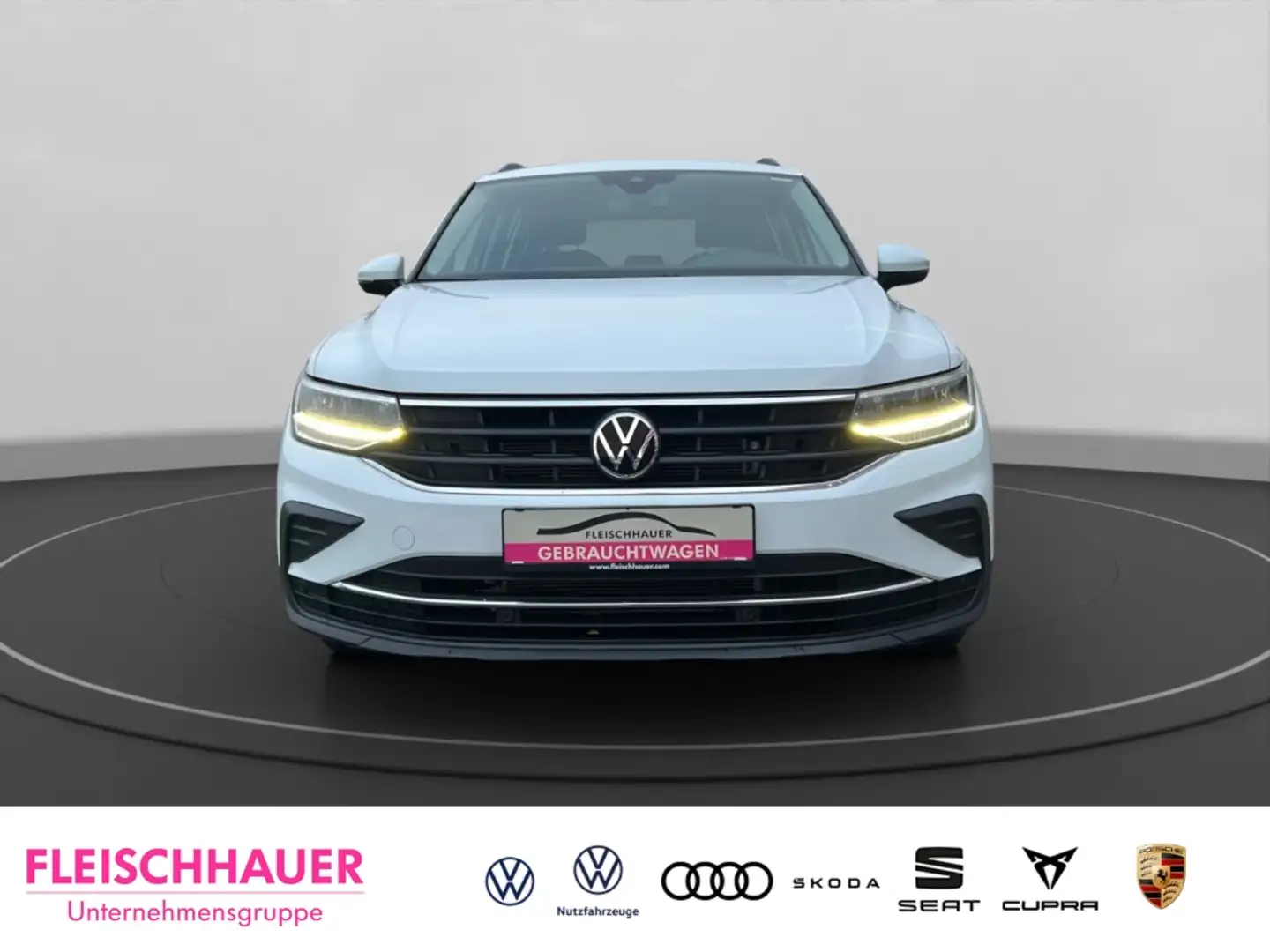Volkswagen Tiguan 2.0 TDI DSG+NAVI+AHK+KLIMAAUT+KAMERA+ACC Weiß - 2