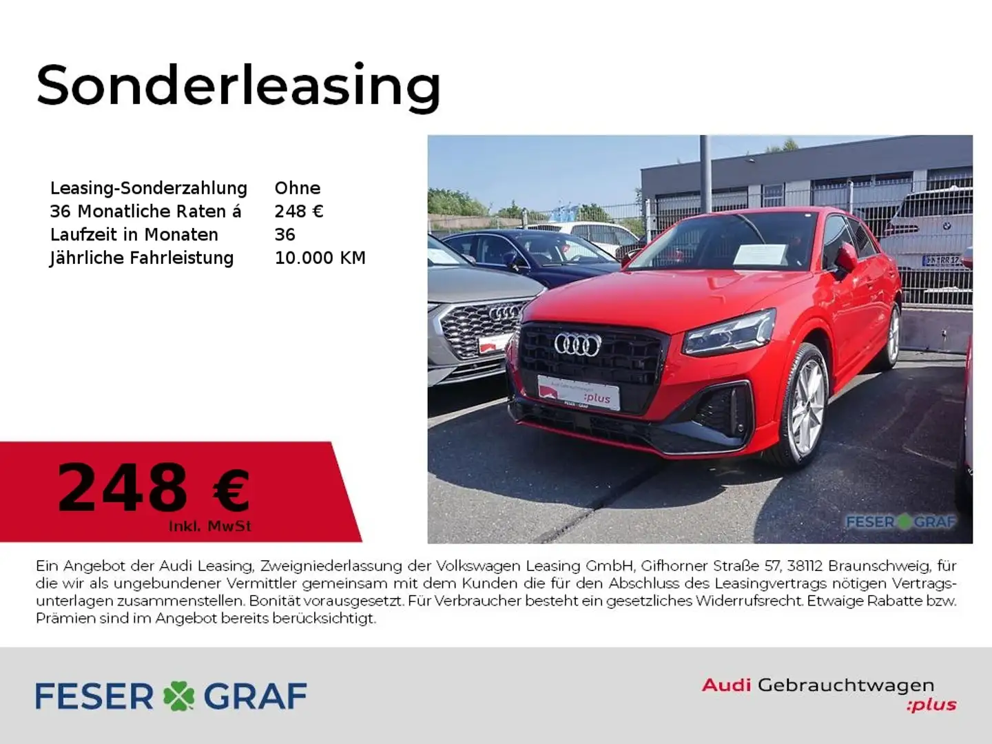 Audi Q2 35 TFSI S line Ext/Matrix/ACC Fahren/AHK/18" Rot - 1