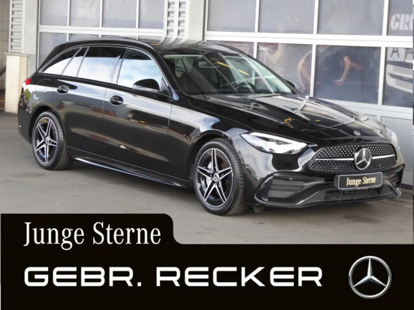 Mercedes-Benz C 200 C 200d T AMG Line Advanced Plus AHK Pano Memory Noir - 1