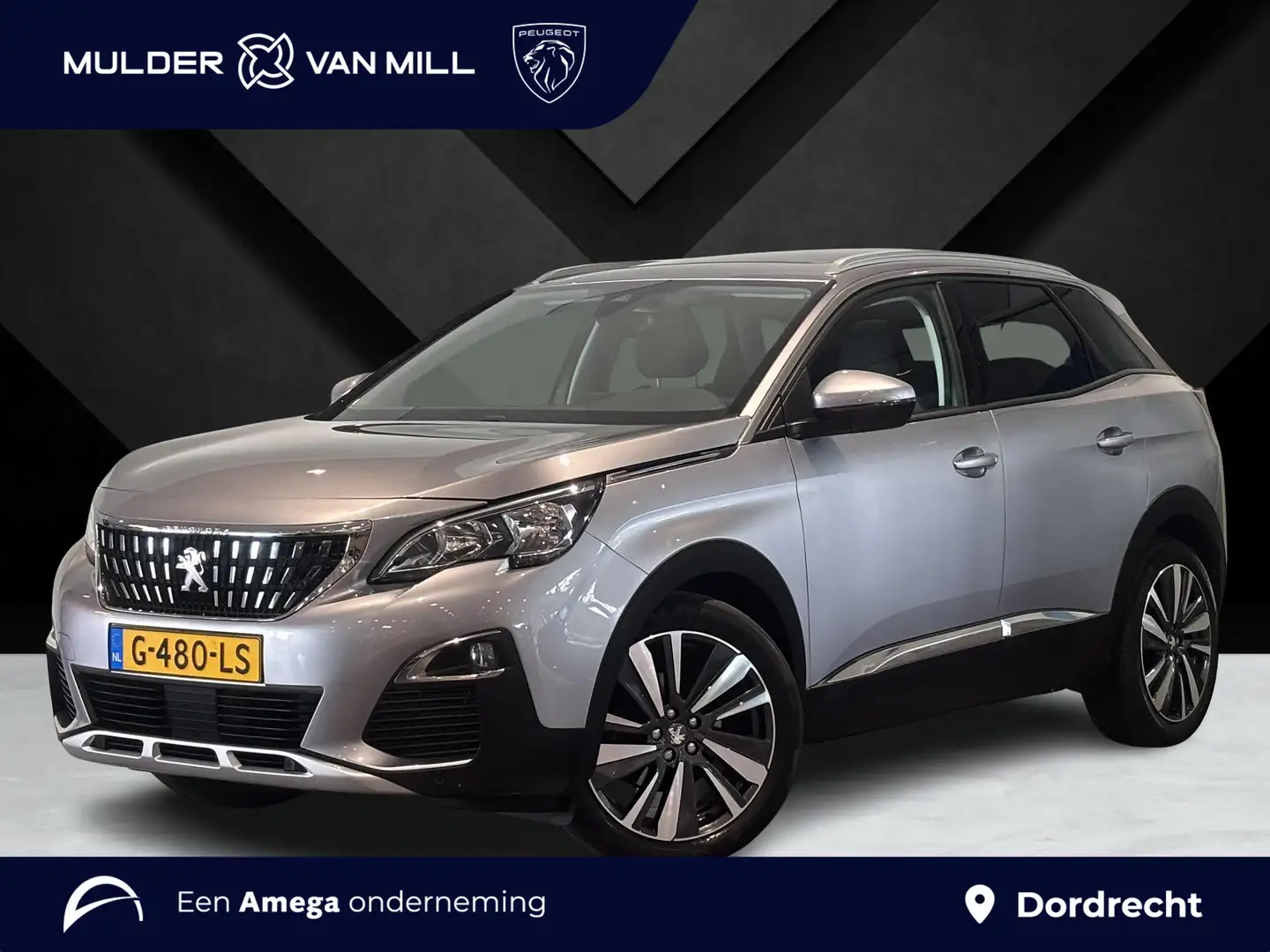Peugeot 3008 Allure 1.2 Turbo 130pk | SCHUIF/KANTELDAK | HANDSF Grijs - 1