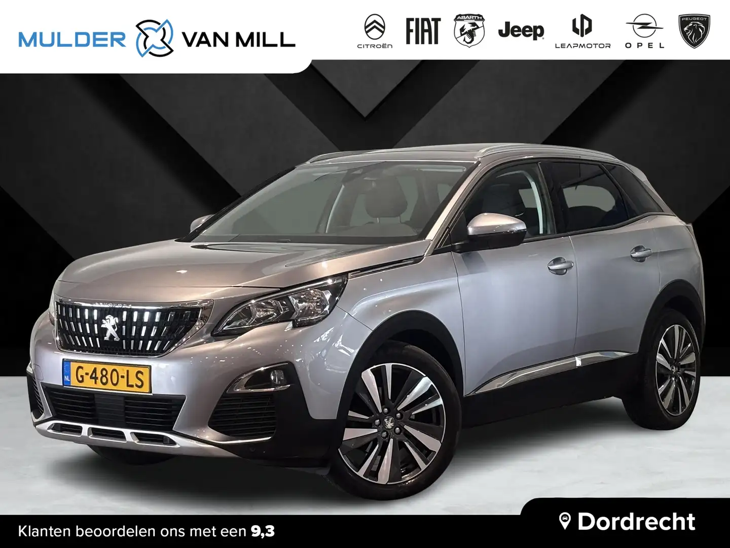 Peugeot 3008 Allure 1.2 Turbo 130pk | SCHUIF/KANTELDAK | HANDSF Grijs - 1