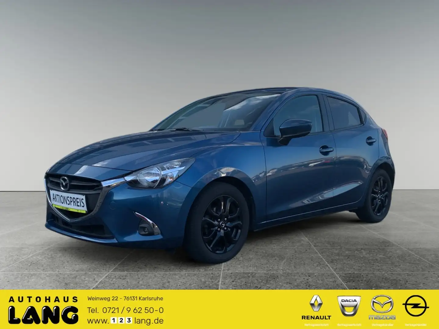Mazda 2 1.5 SKYACTIV-G 90 Kizoku (EURO 6d-TEMP) SITZHEIZUN Blau - 1
