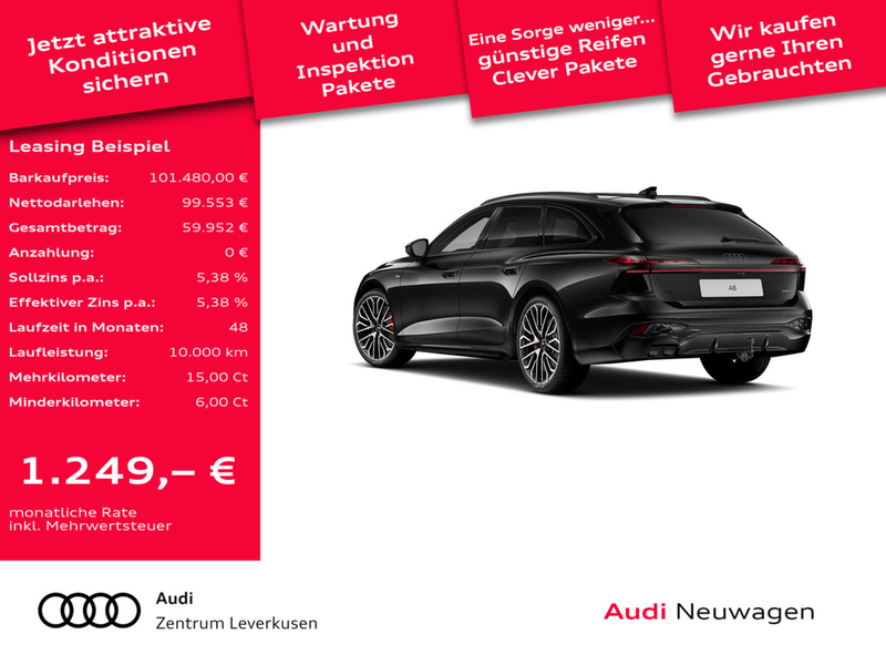 Audi A6 Avant S line edition one PANO LUFT B&O AHK — photo 2