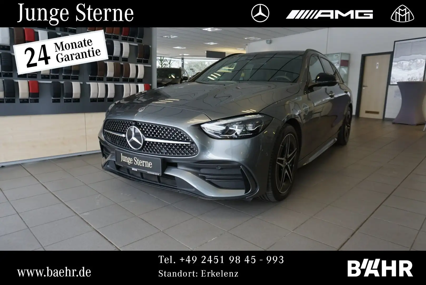 Mercedes-Benz C 220 C 220 d T AMG+Night/Pano/MBUX-Navi/RFK/LED/18'' Grau - 1