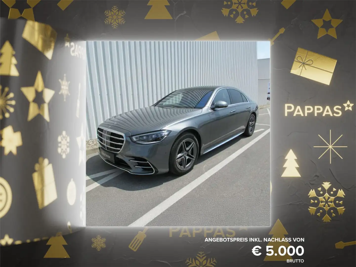 Mercedes-Benz S 580 4MATIC Limousine Totw Stdhz Distr PTS LED Grau - 2