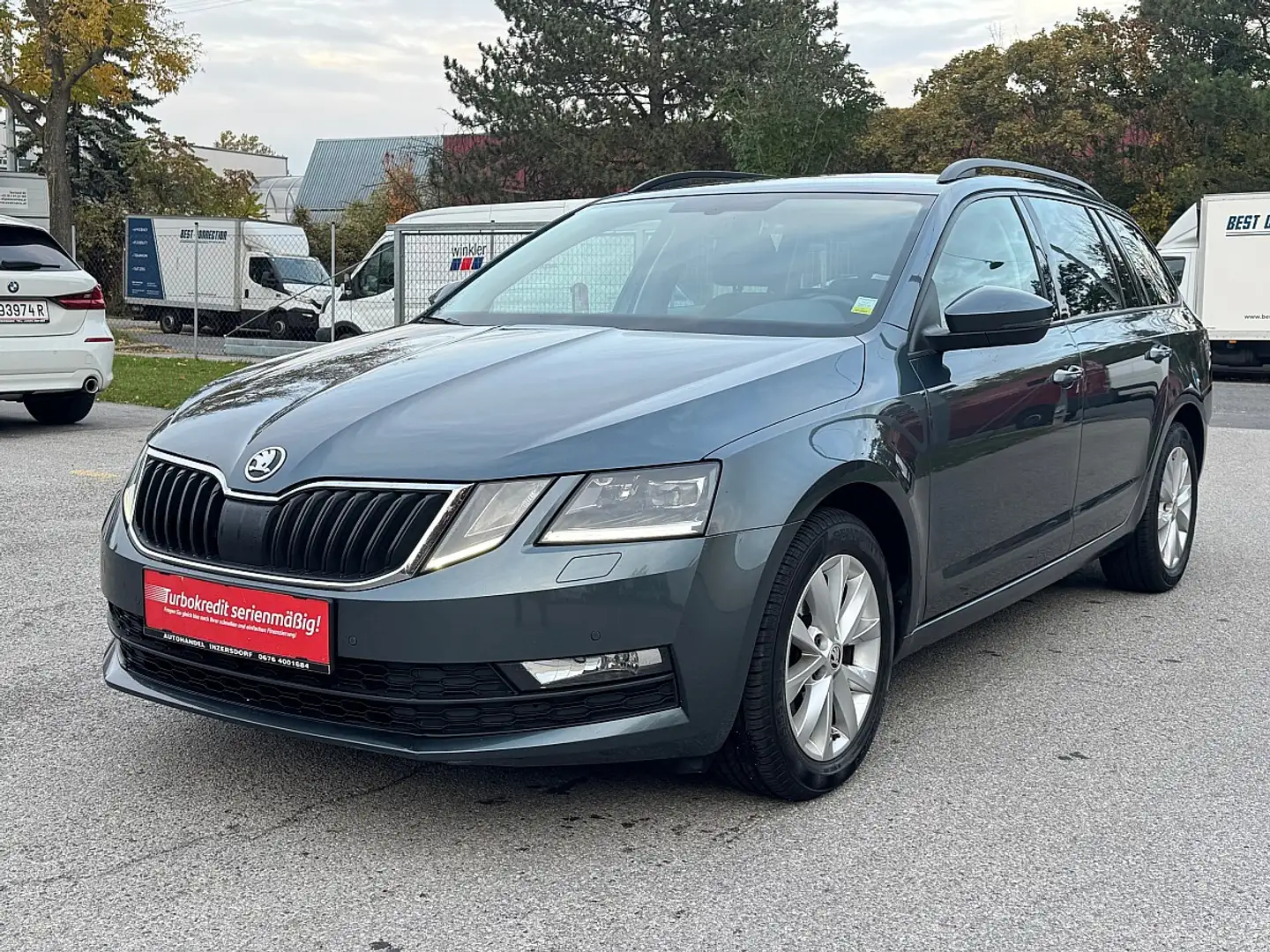 Skoda Octavia Combi 2,0 TDI Premium DSG / ACC / NAVI / LED / Gris - 1