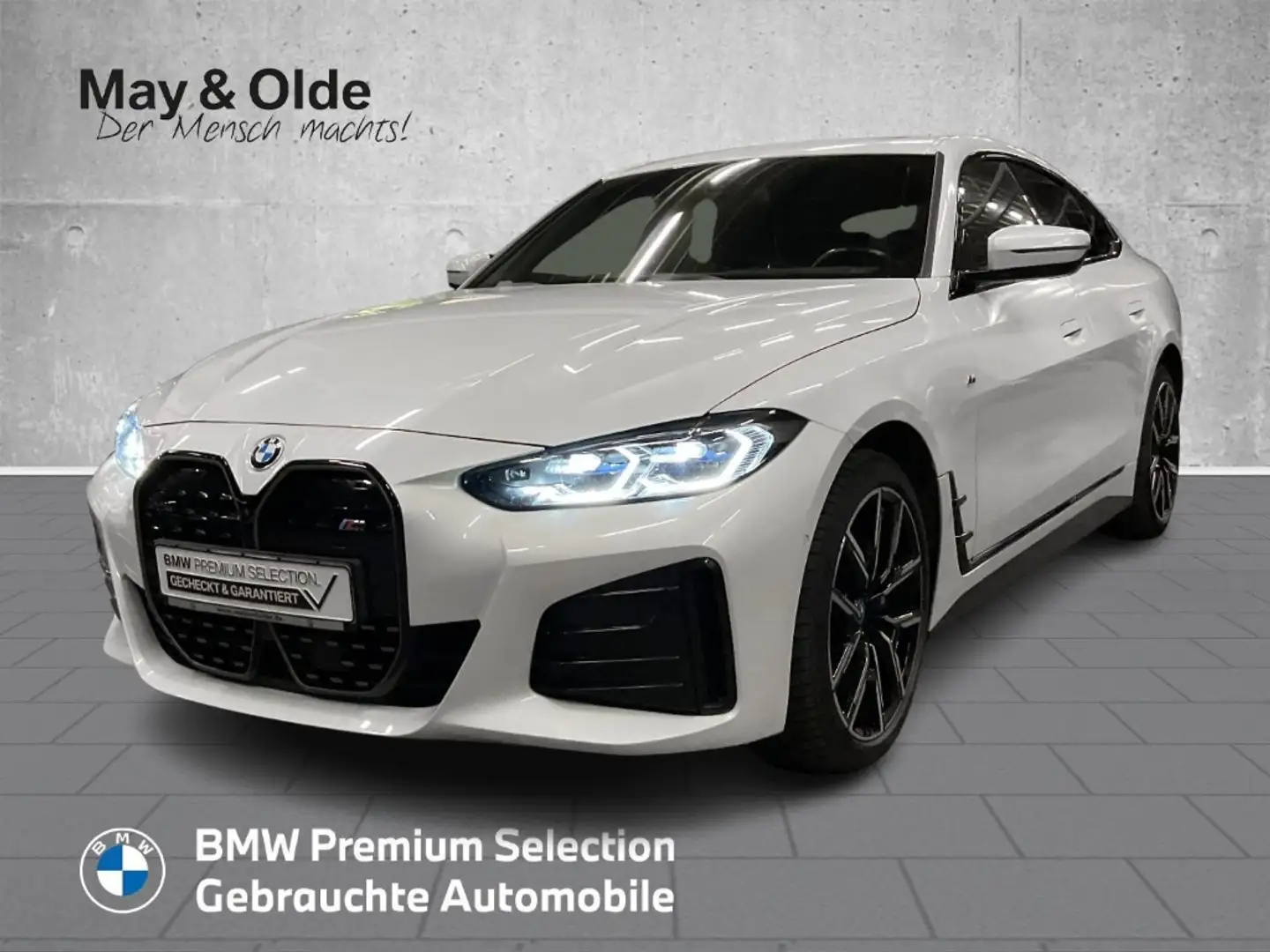 BMW i4 eDrive40 M Sportpaket AHK HUD Soundsystem HK 360 K Blanc - 1