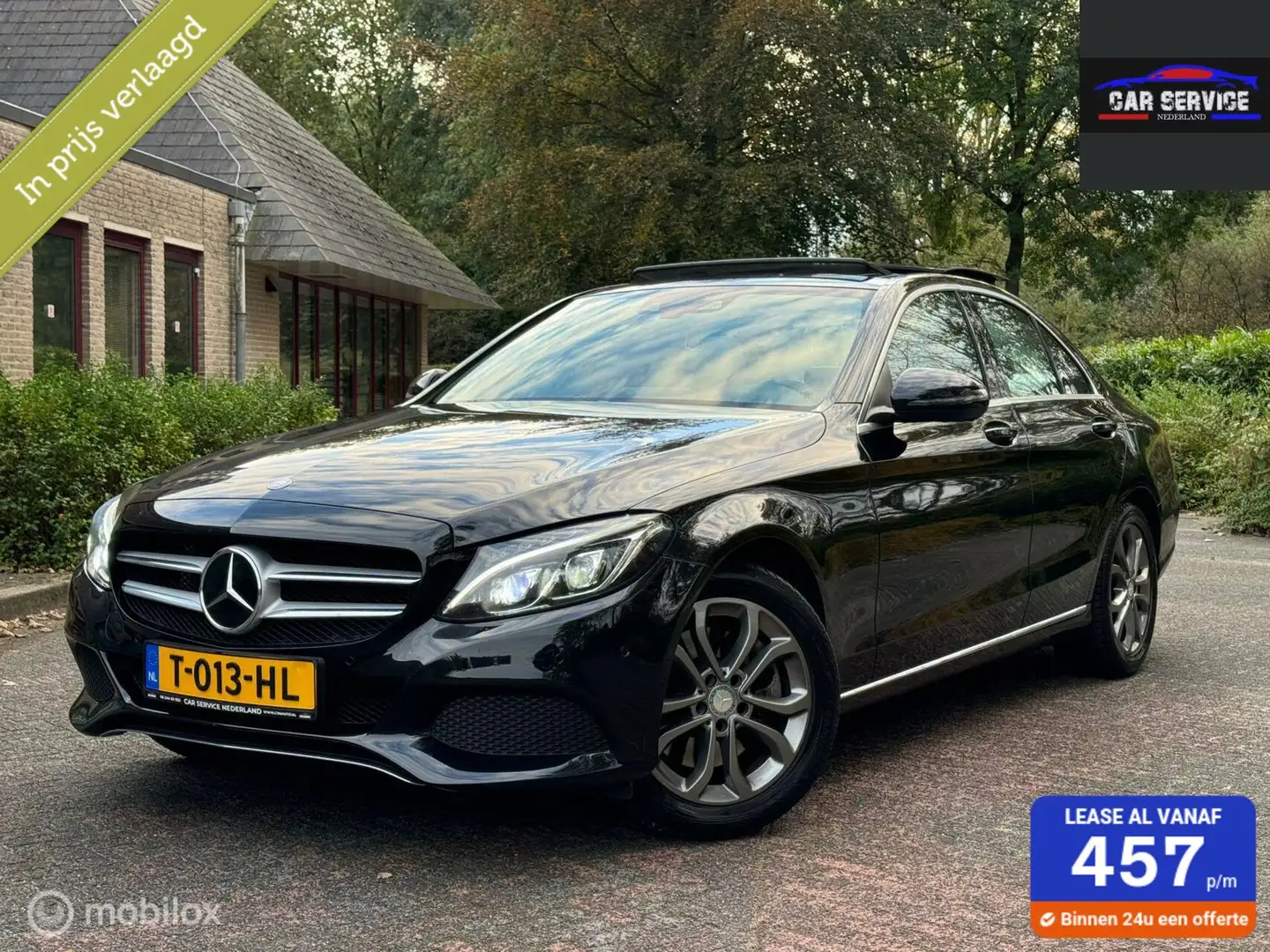 Mercedes-Benz C 300 Prestige PANO/HUD/STLVM/LMV 71DKM Zwart - 1