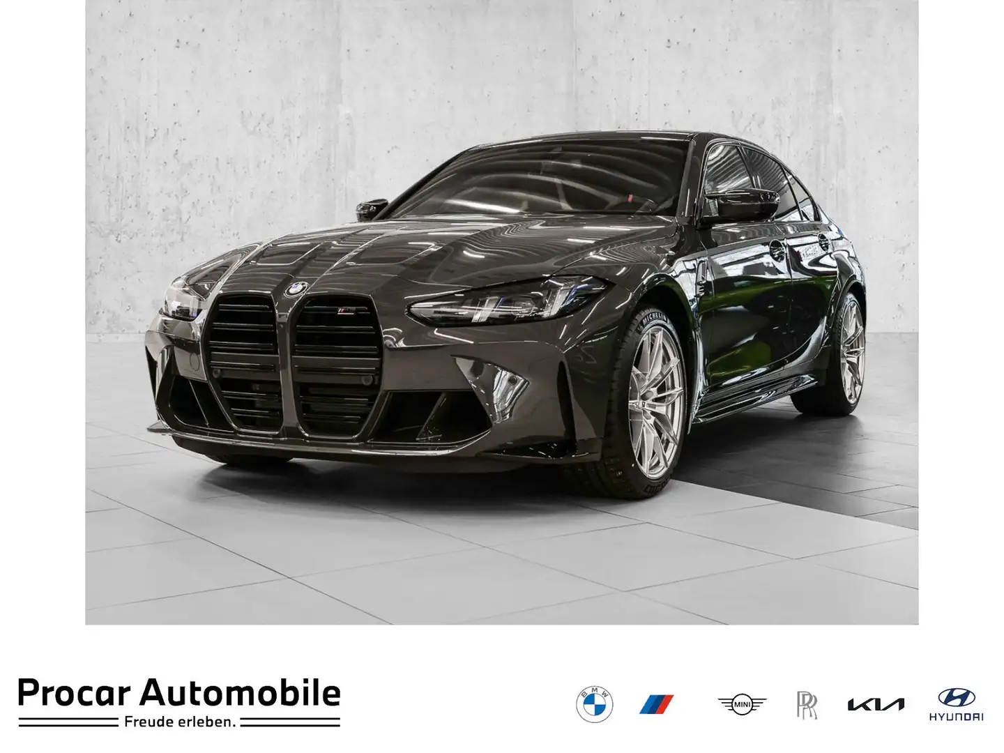 BMW M3 Competition M xDrive M Sport NAVI LED DAB LM Gris - 1