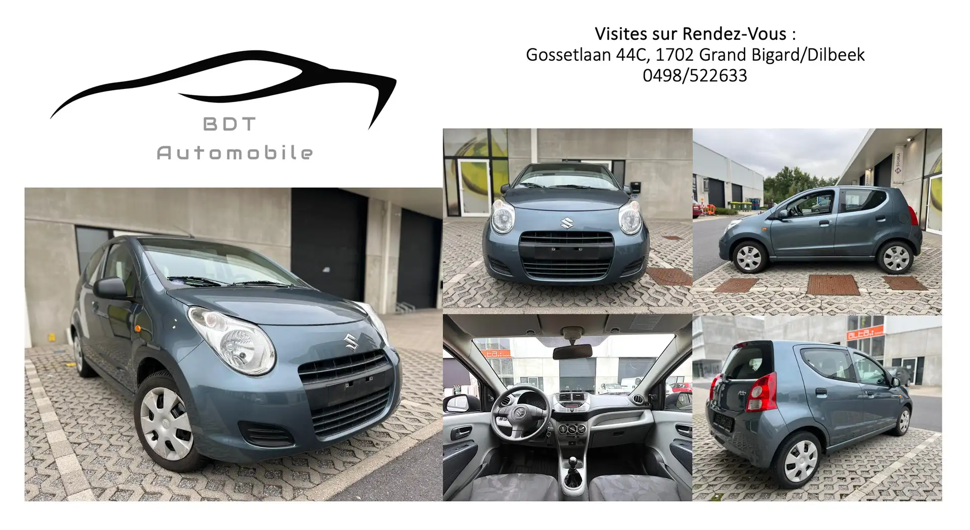 Suzuki Alto 1.0i GL Airco 1er Prop Carnet Grijs - 1