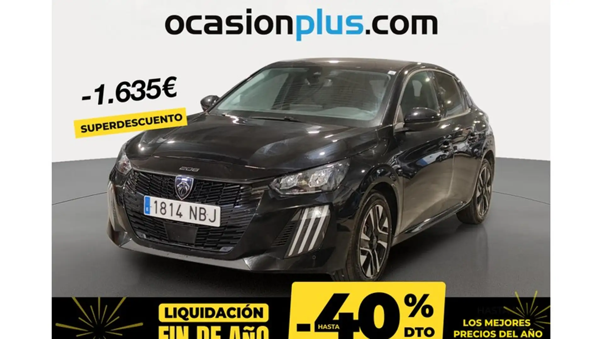 Peugeot 208 1.2 Puretech S&S Allure 100 Noir - 1