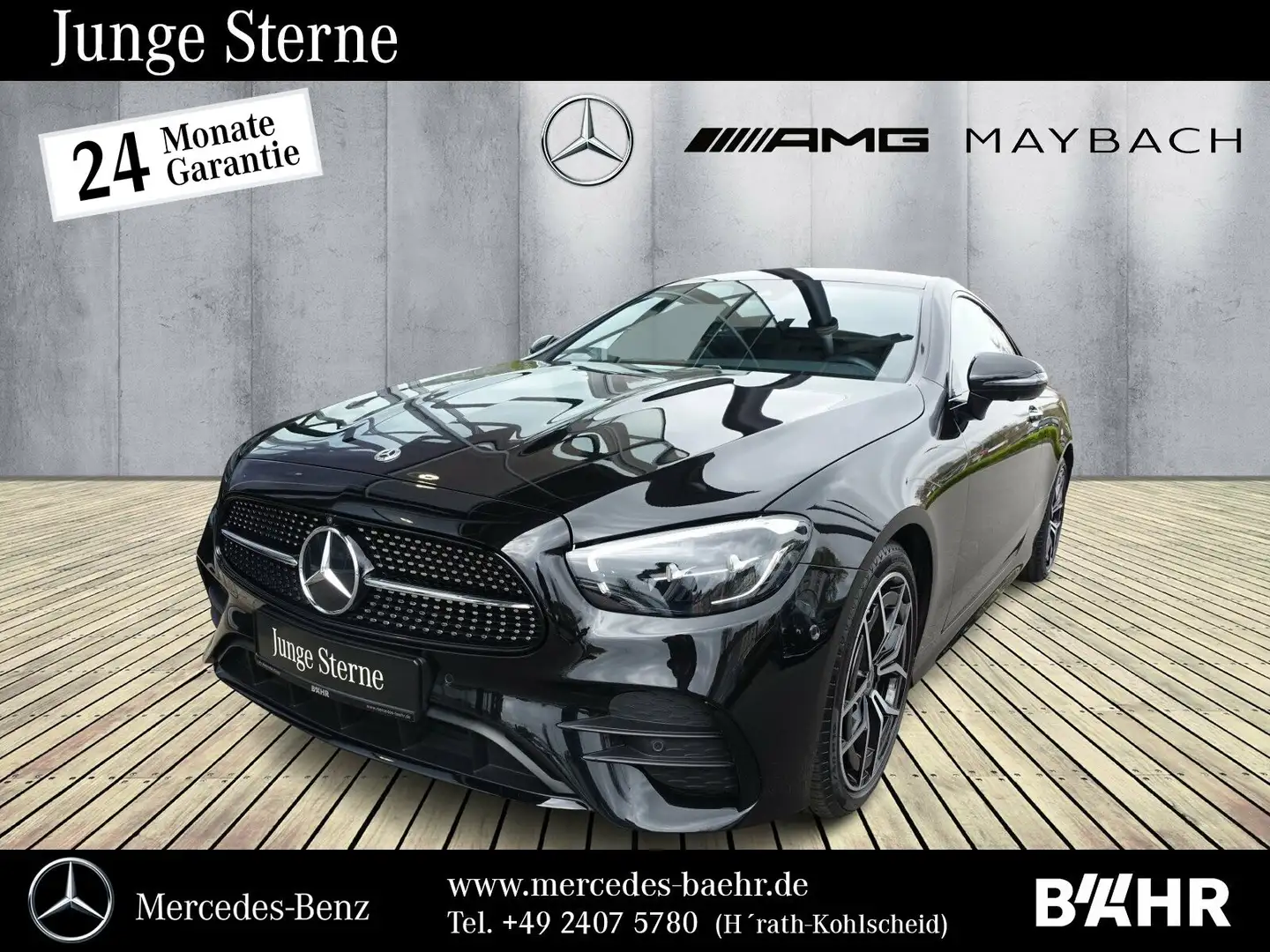 Mercedes-Benz E 200 E 200 Coupé AMG+Night/MBUX/LED/360°/Totwinkel Negro - 1
