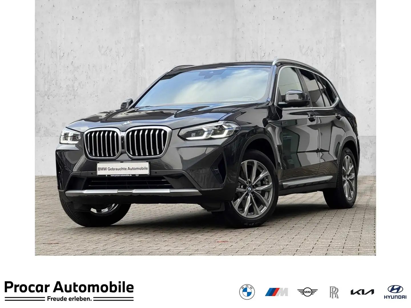 BMW X3 xDrive20d AHK 360°KAM RFK NAVI LED Laser DAB Grey - 1