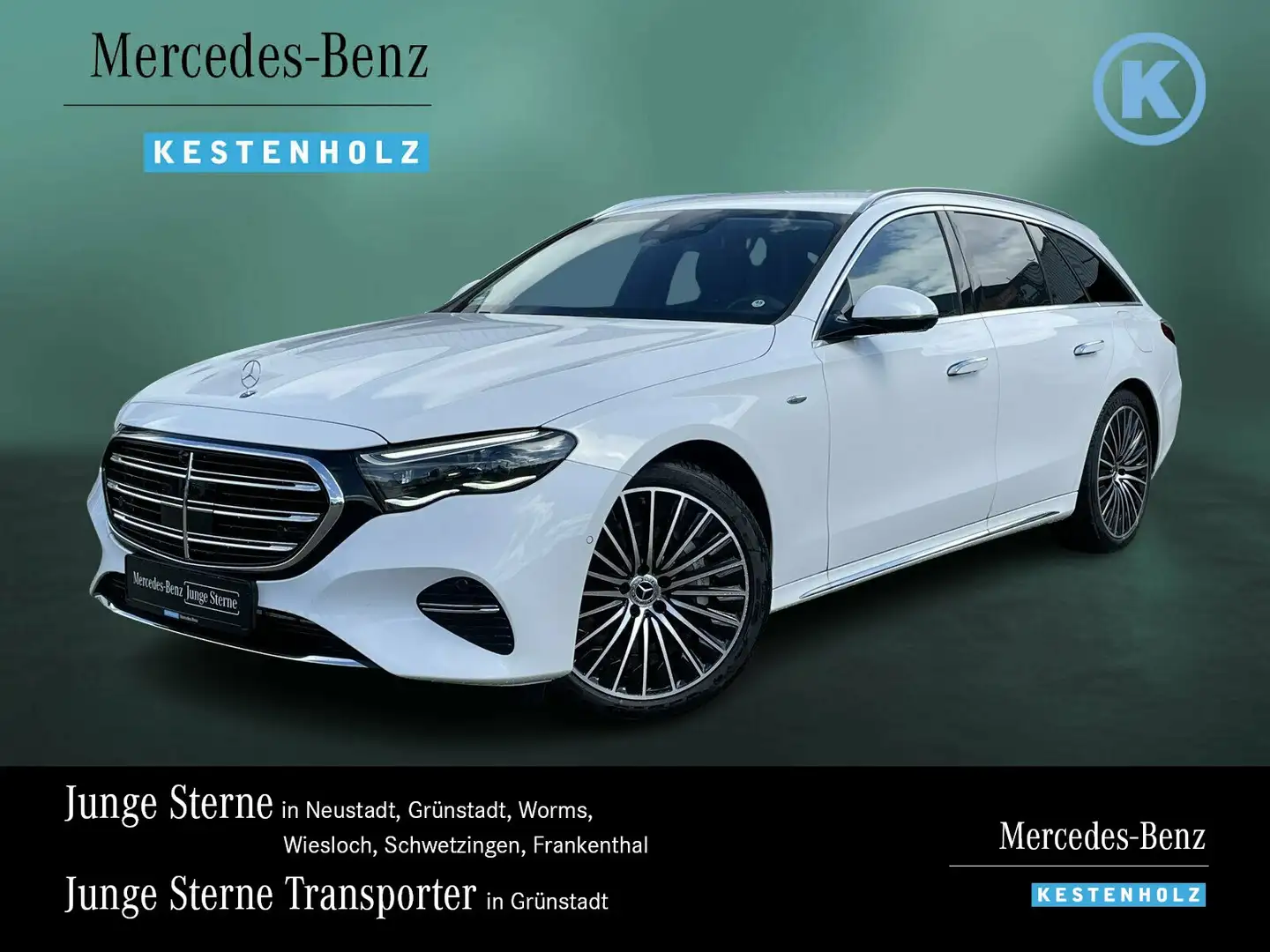 Mercedes-Benz E 300 E 300 de T EXCLUSIVE+DISTRO+AHK+SITZKLIMA+360° Weiß - 1