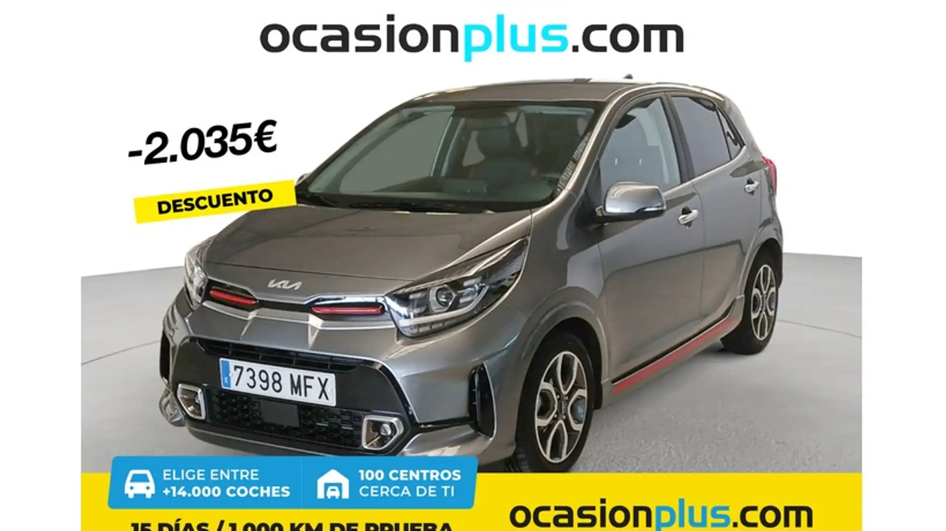 Kia Picanto 1.2 DPi AMT GT-Line Gris - 1