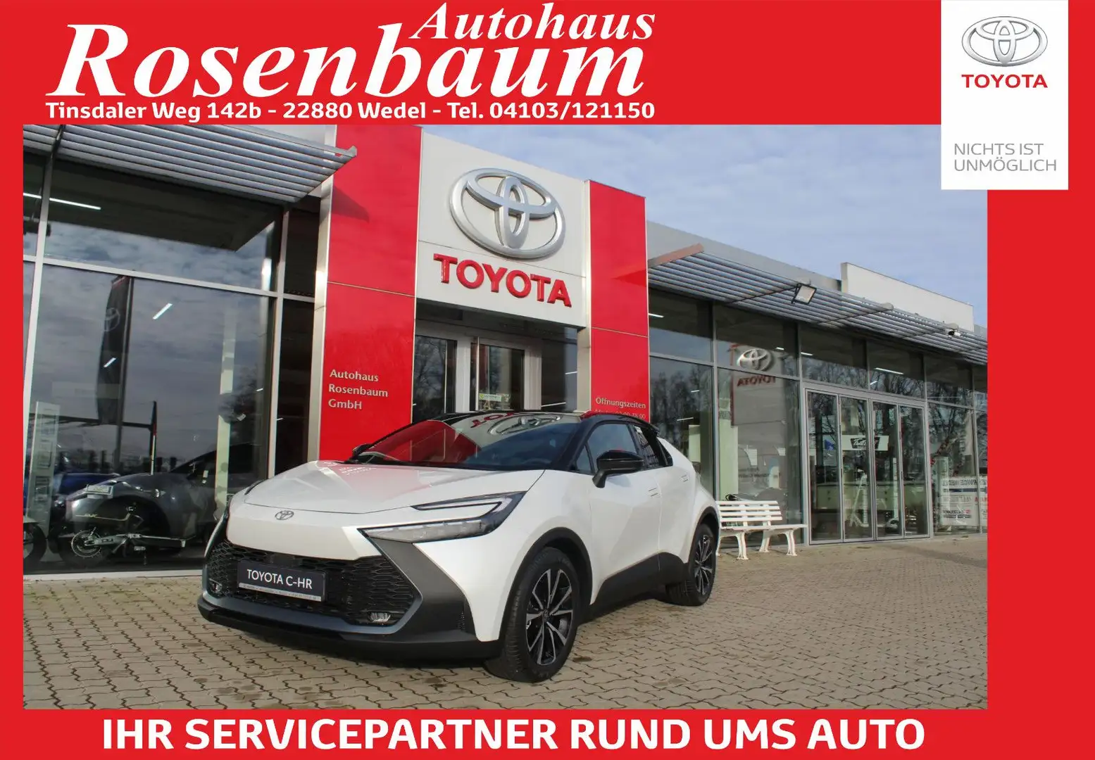 Toyota C-HR 2.0 Hybrid Team D/LED/PDC/KAMERA/NAVI/SHZ Blanc - 1