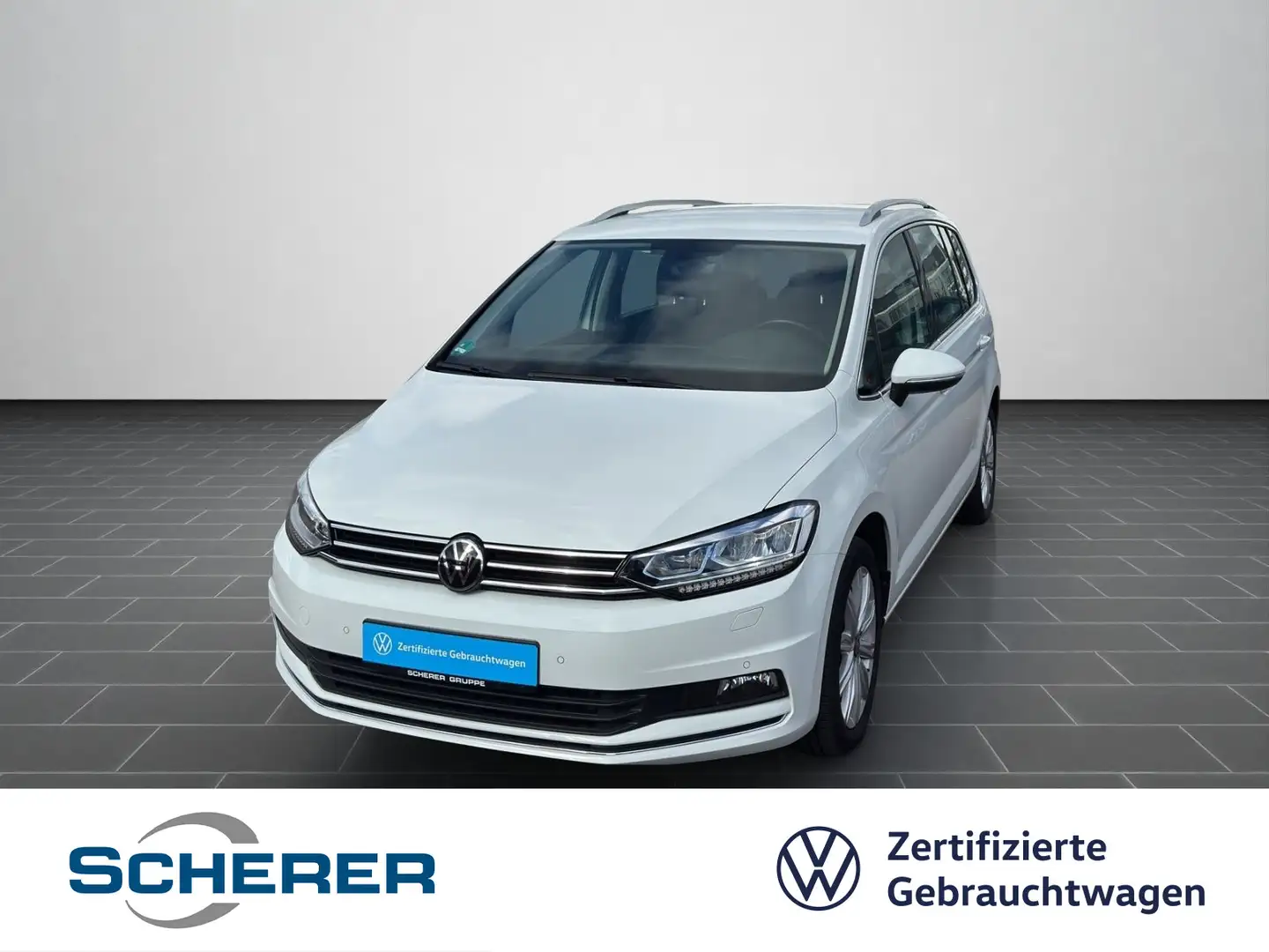 Volkswagen Touran Highline 1.5 TSI LED PDC SHZ AIR CARE Weiß - 1