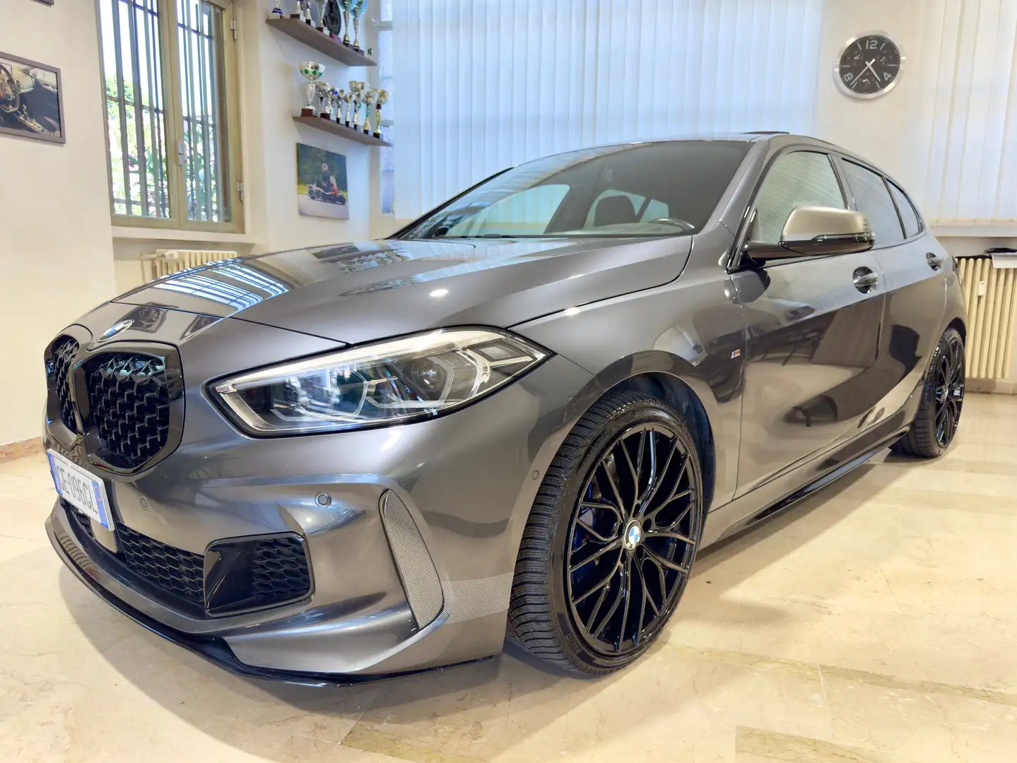BMW 135 M 135i Xdrive, Tetto Apribile, Tagliandi Ufficiali Grigio - 1