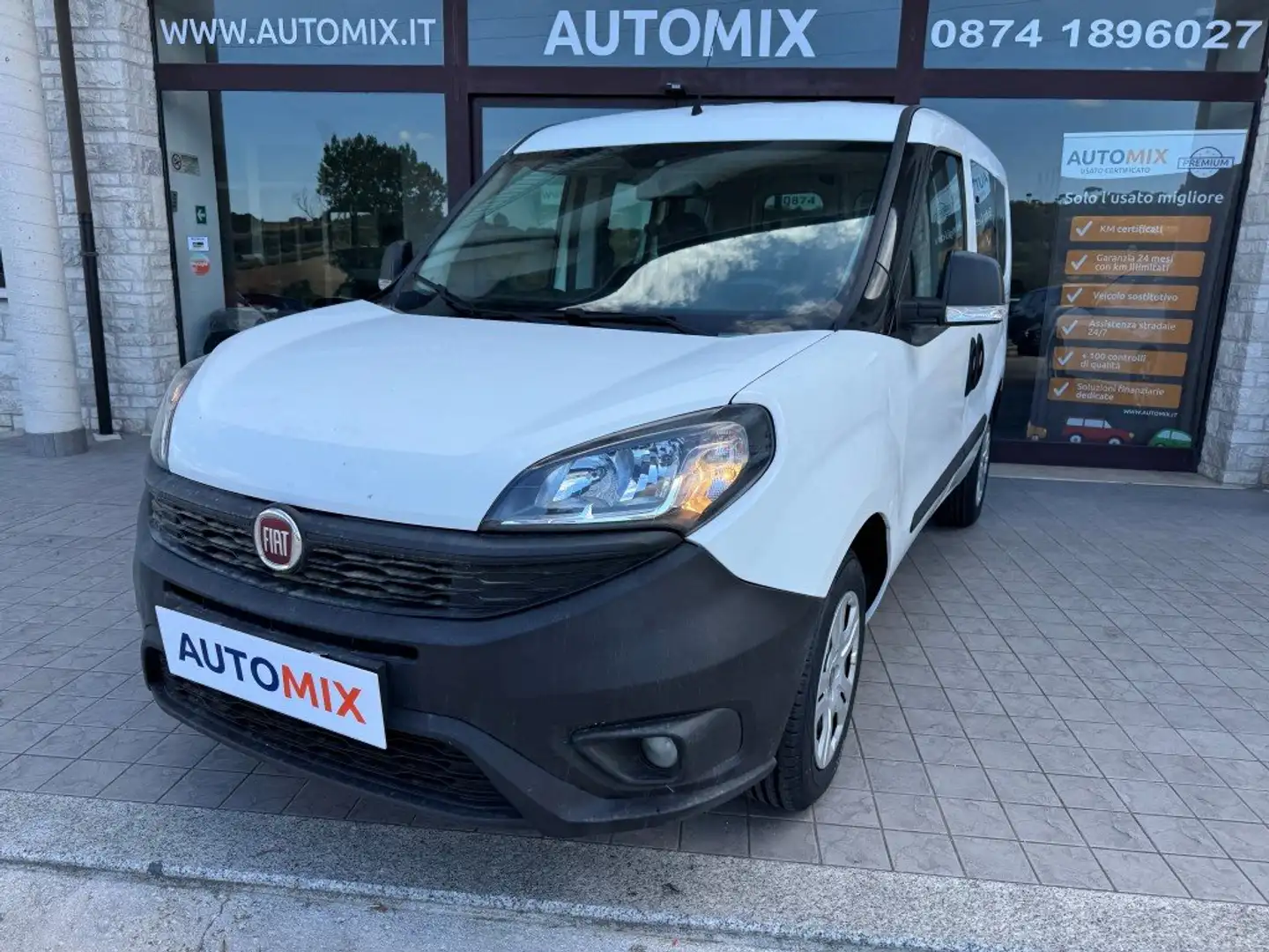 Fiat Doblo 5Posti 1.3 Mijet 16v 95 Cv N1 Euro6 65.000km! Bianco - 2