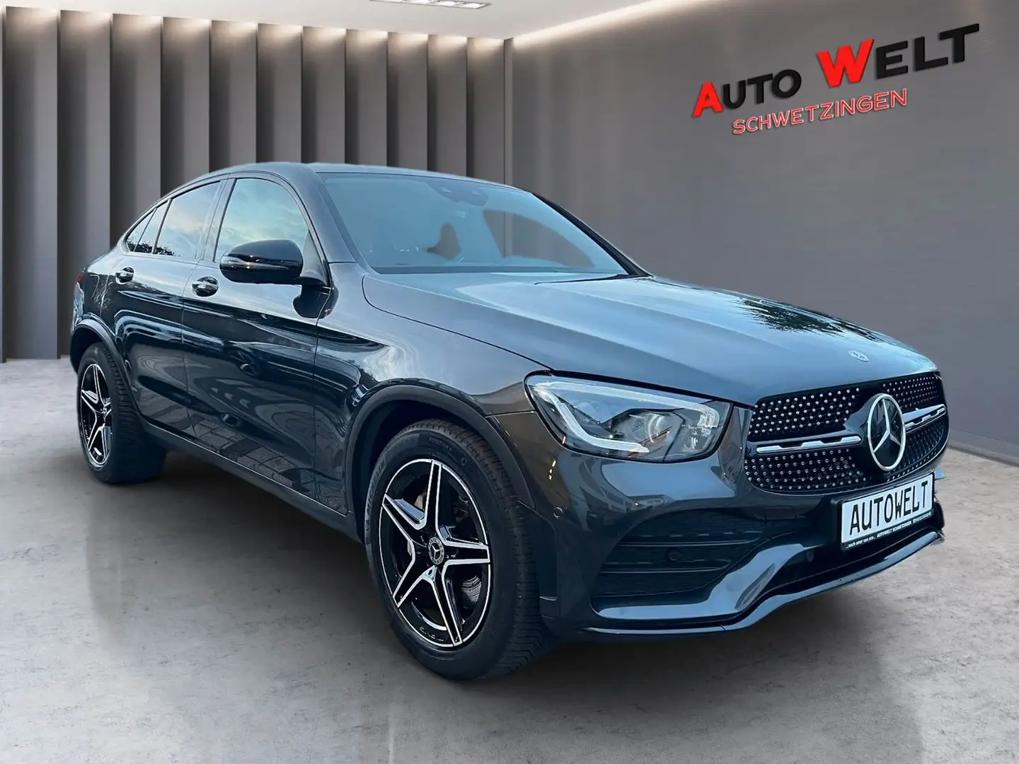 Mercedes-Benz GLC 300 d 4Matic 1Hand Coupe AMG//Beam/Pano/HUD Gris - 1