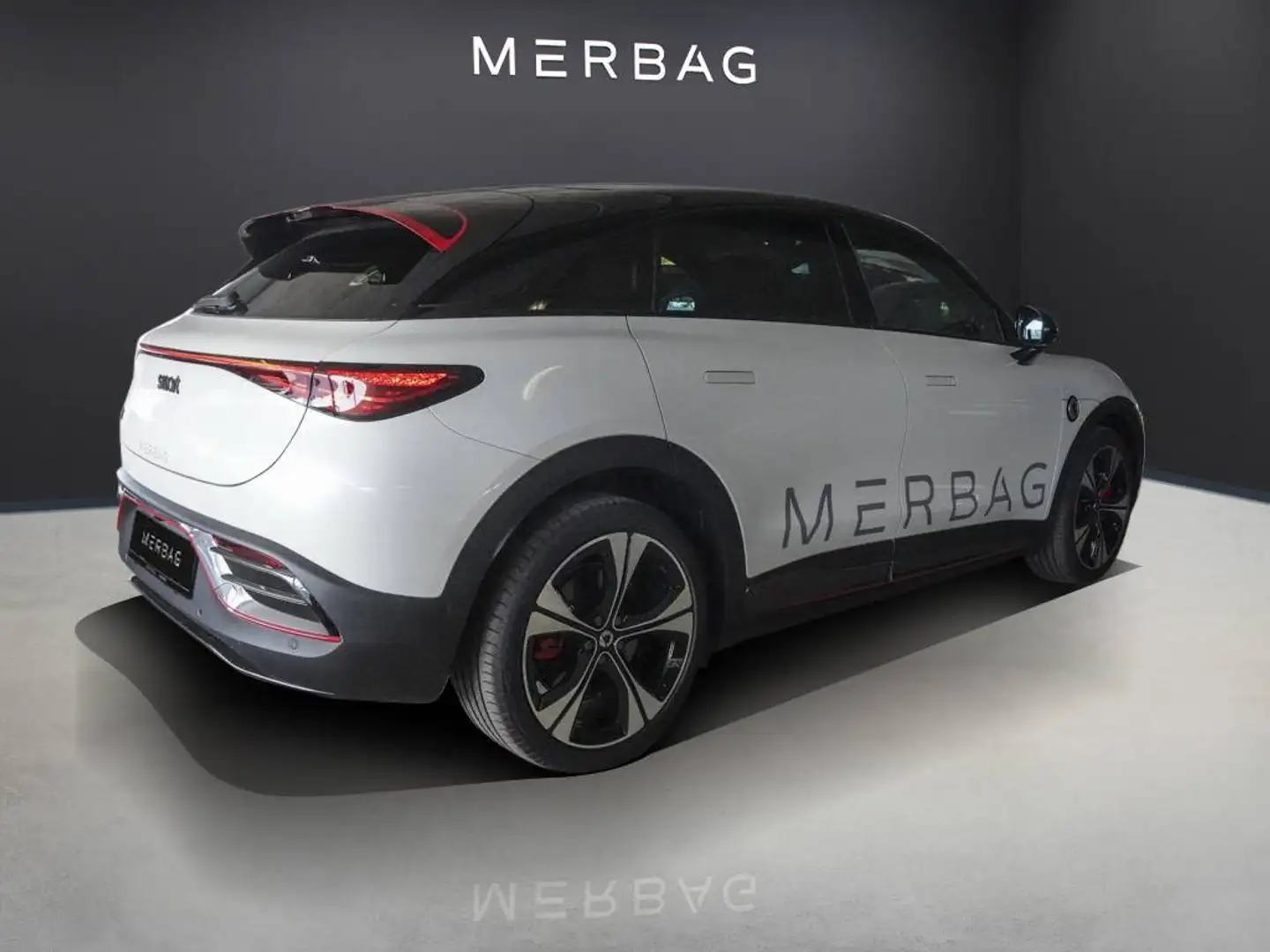 smart #3 BRABUS-LED-HUD-PANO-LEDER-MEMORY-SOUND-KAM Blanc - 2