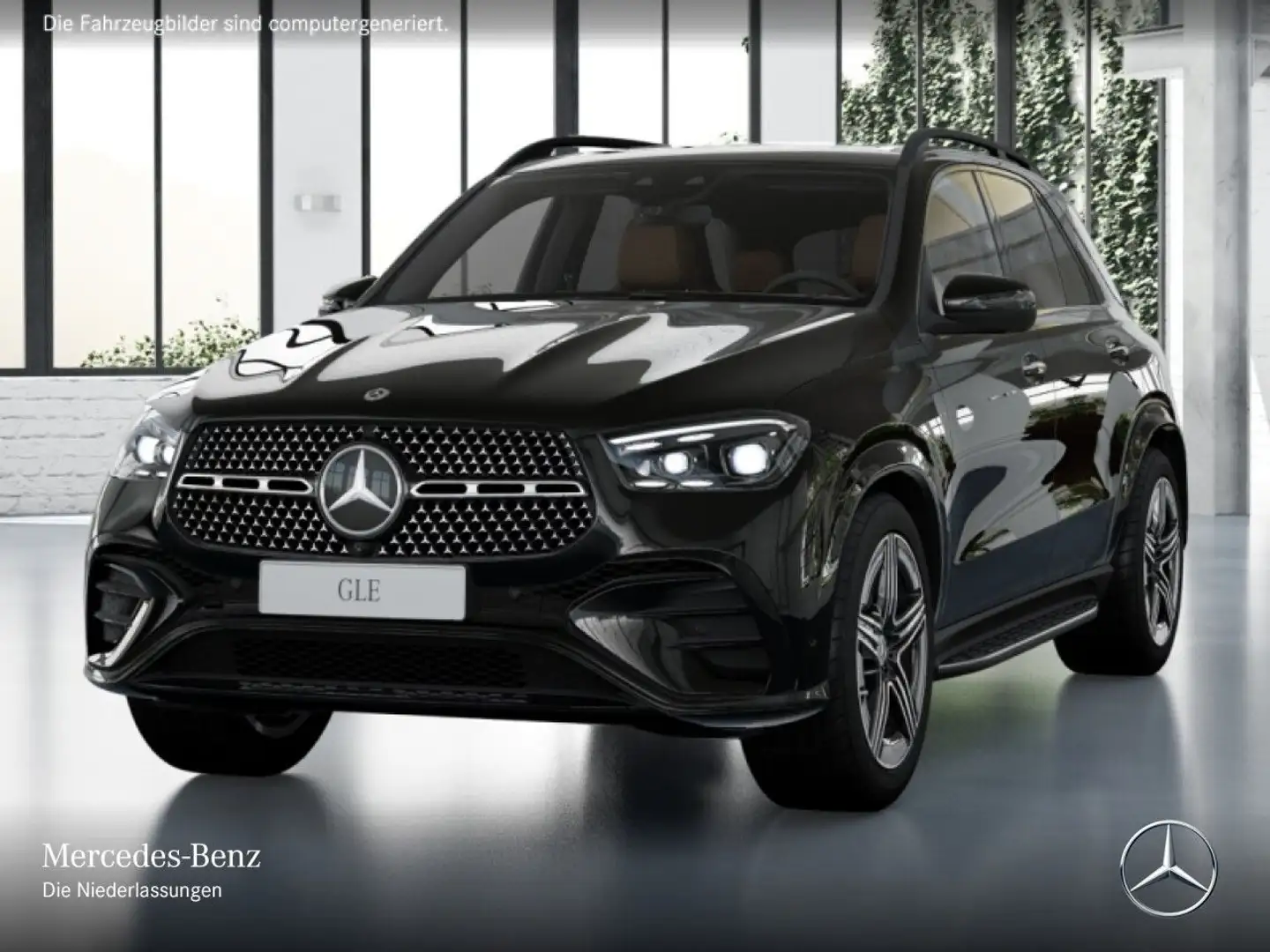 Mercedes-Benz GLE 450 d 4M AMG+NIGHT+PANO+360+AHK+MULTIBEAM+HUD Schwarz - 2