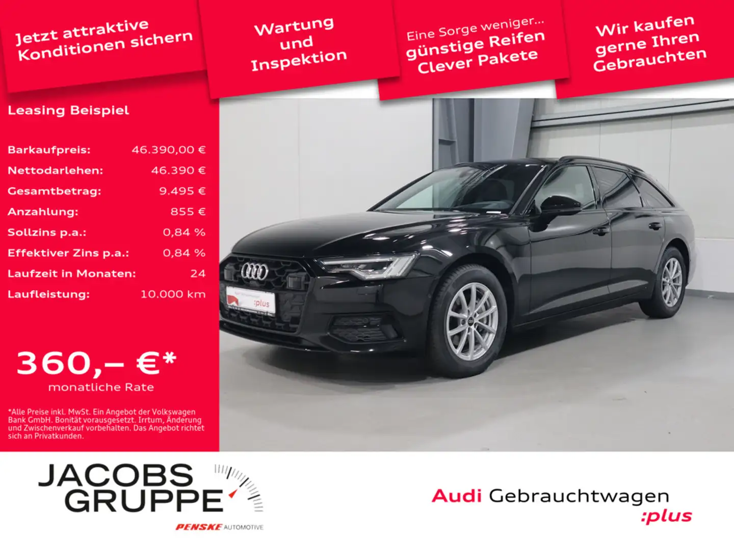 Audi A6 Avant 40 TDI advanced Matrix-LED*Head-up*Kamera Schwarz - 1