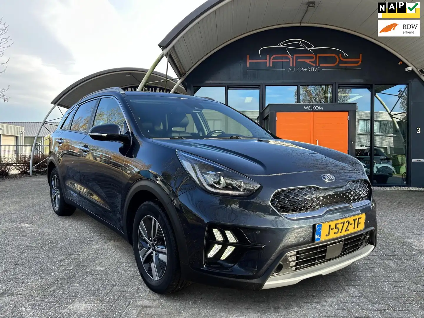 Kia Niro 1.6 GDi Hybrid DynamicPlusLine Trekh Leer 100% Dea Blau - 1
