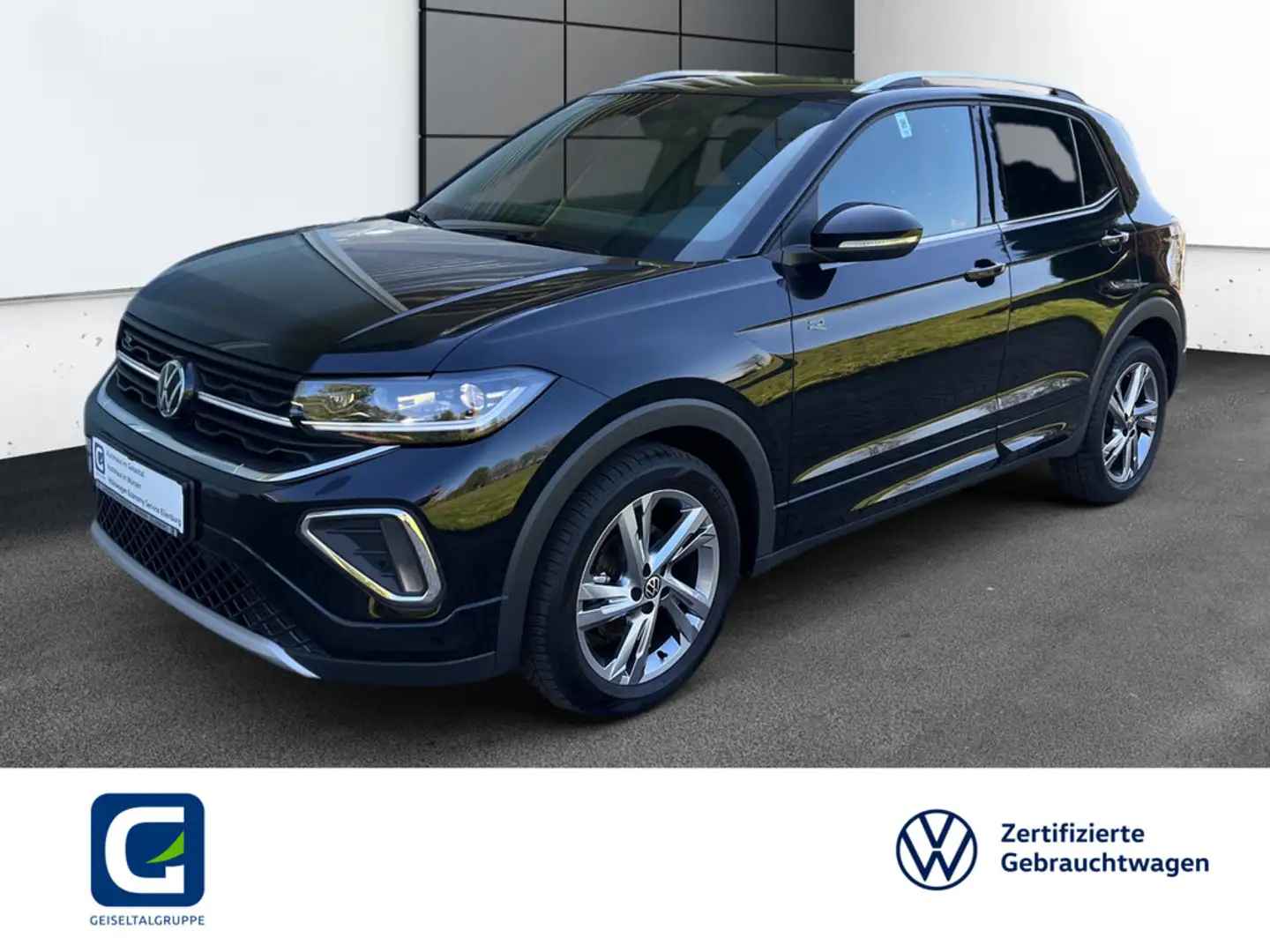 Volkswagen T-Cross 1.5 TSI R-Line *DSG*LED*AHK*NAVI*DAB+REAR VIEW*SHZ Nero - 1