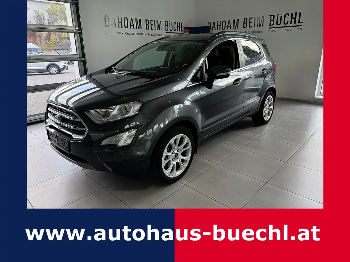 Ford EcoSport 1,0 EcoBoost Titanium Grau - 1