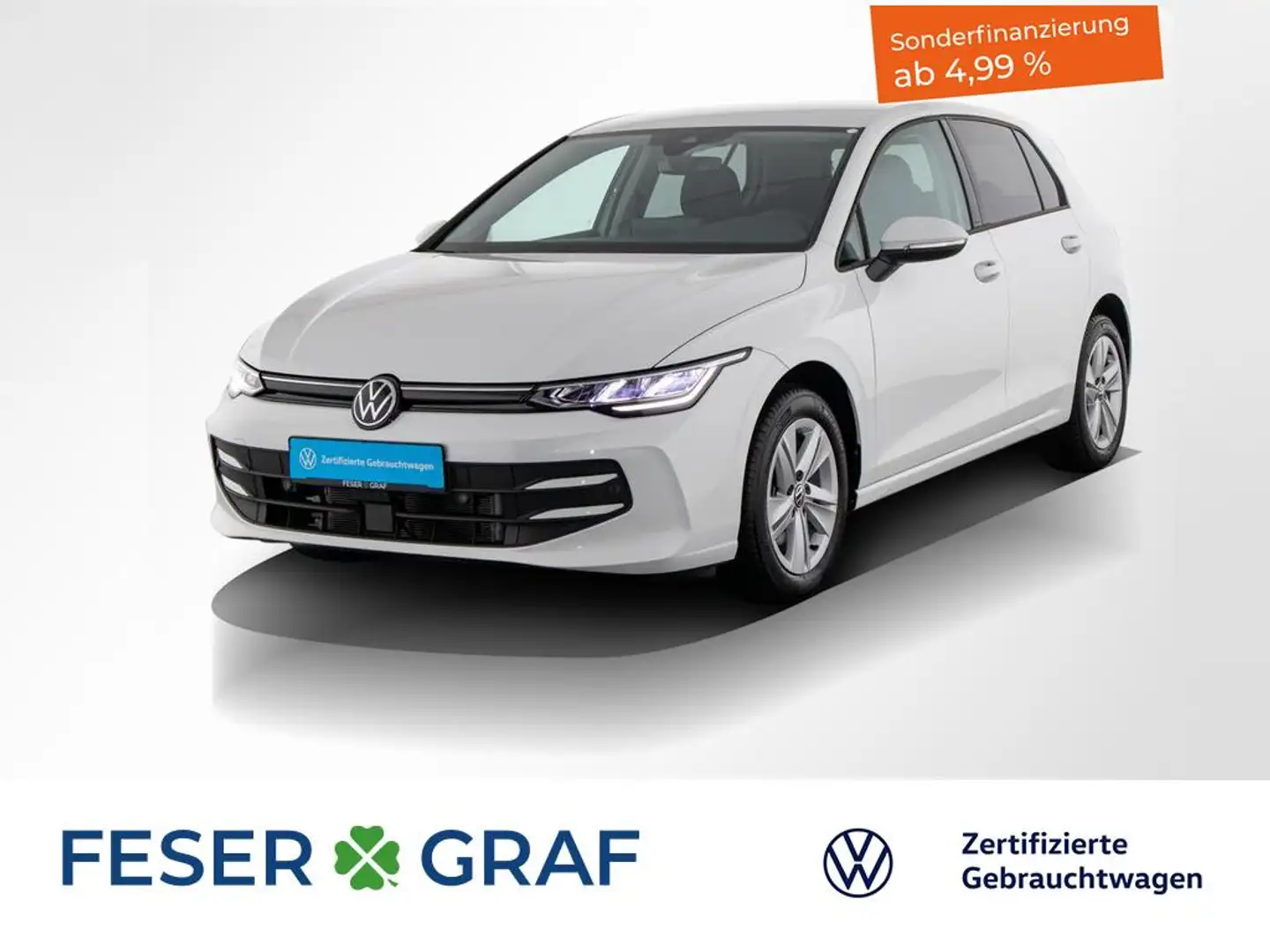 Volkswagen Golf 1.5 eTSI Life DSG Navi / AHK / Kamera / LED Weiß - 1