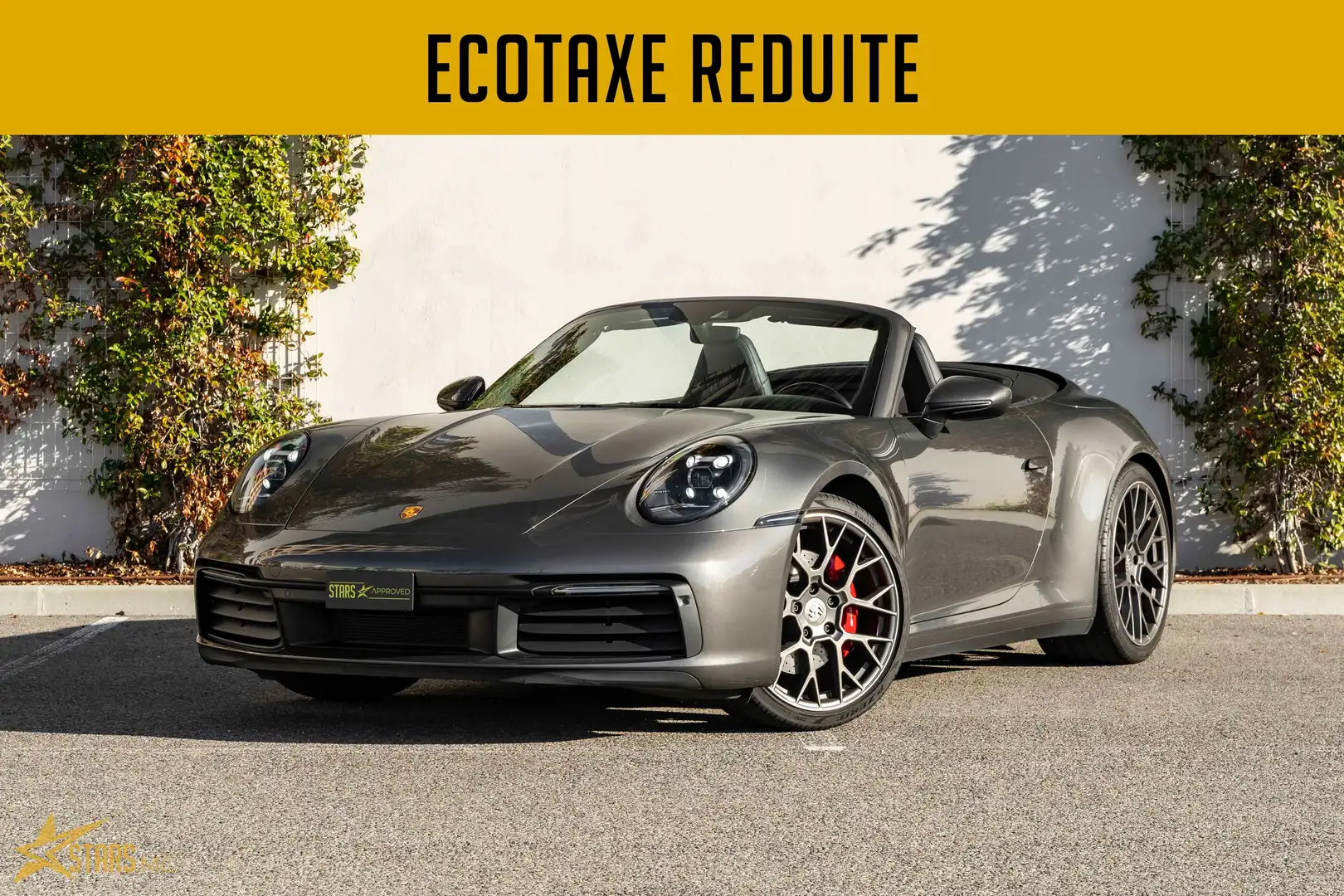 Porsche 911 (992) CABRIOLET 3.0 450 Carrera 4S Gris - 1