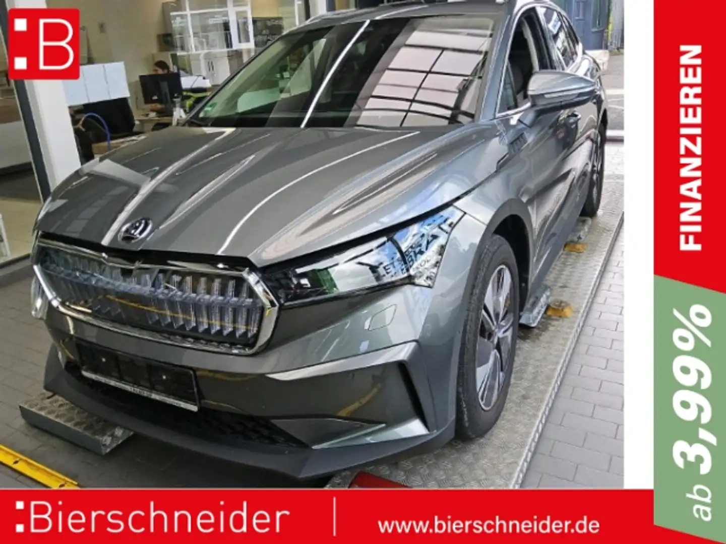 Skoda Enyaq 80 Lodge PANO AHK KAMERA WÄRMEP Grau - 1