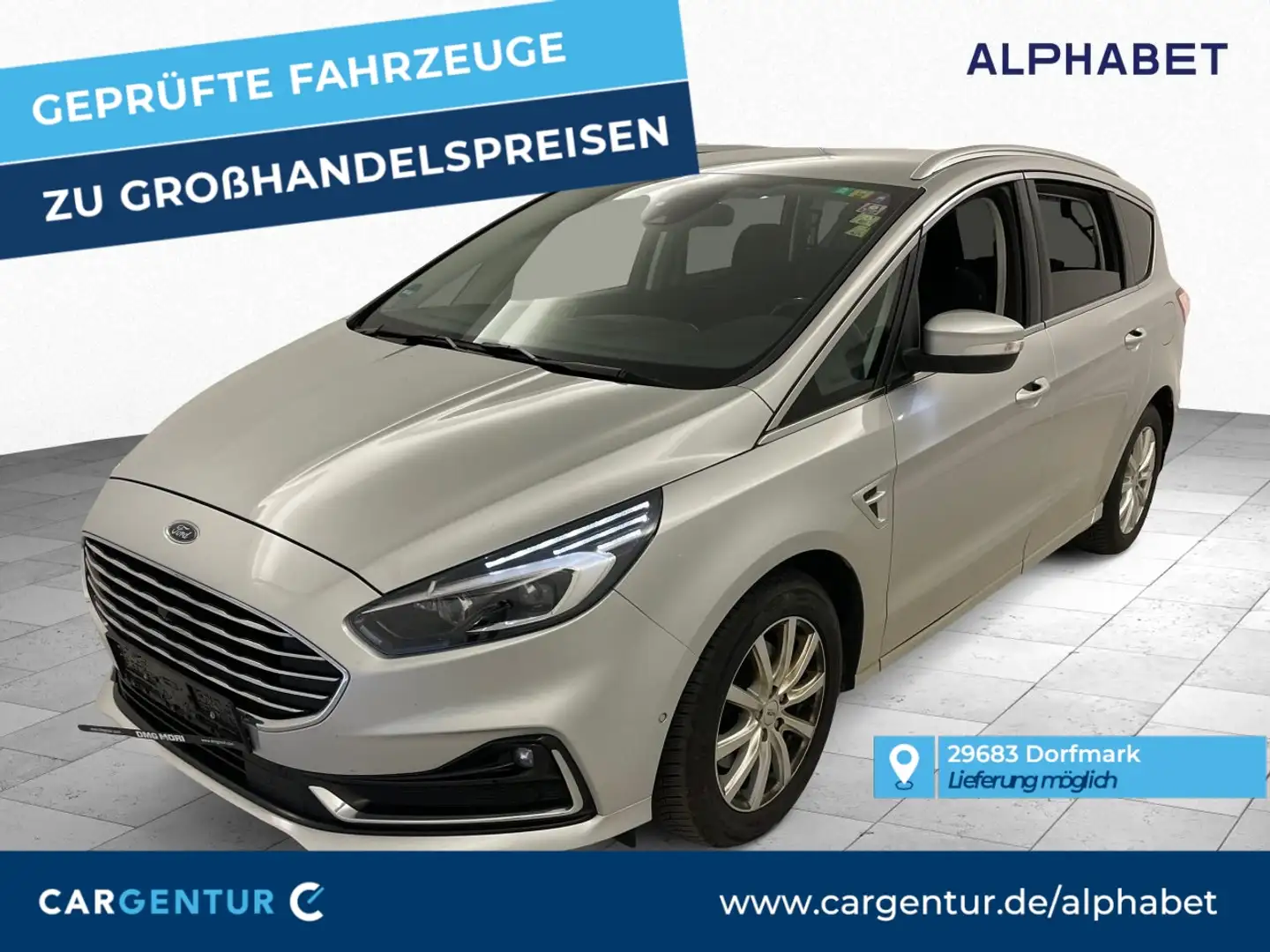 Ford S-Max 2.0 EcoBlue Titanium AHK SpoSi ACC LED Silber - 1