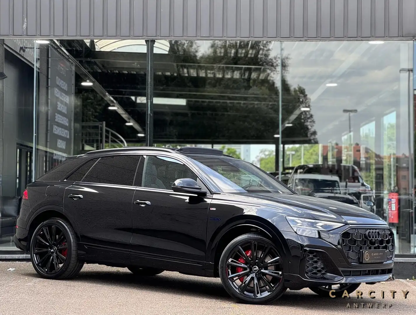 Audi Q8 E-hybrid 60 TFSI e | ACHTERWIELBESTURING | CARBON Noir - 1