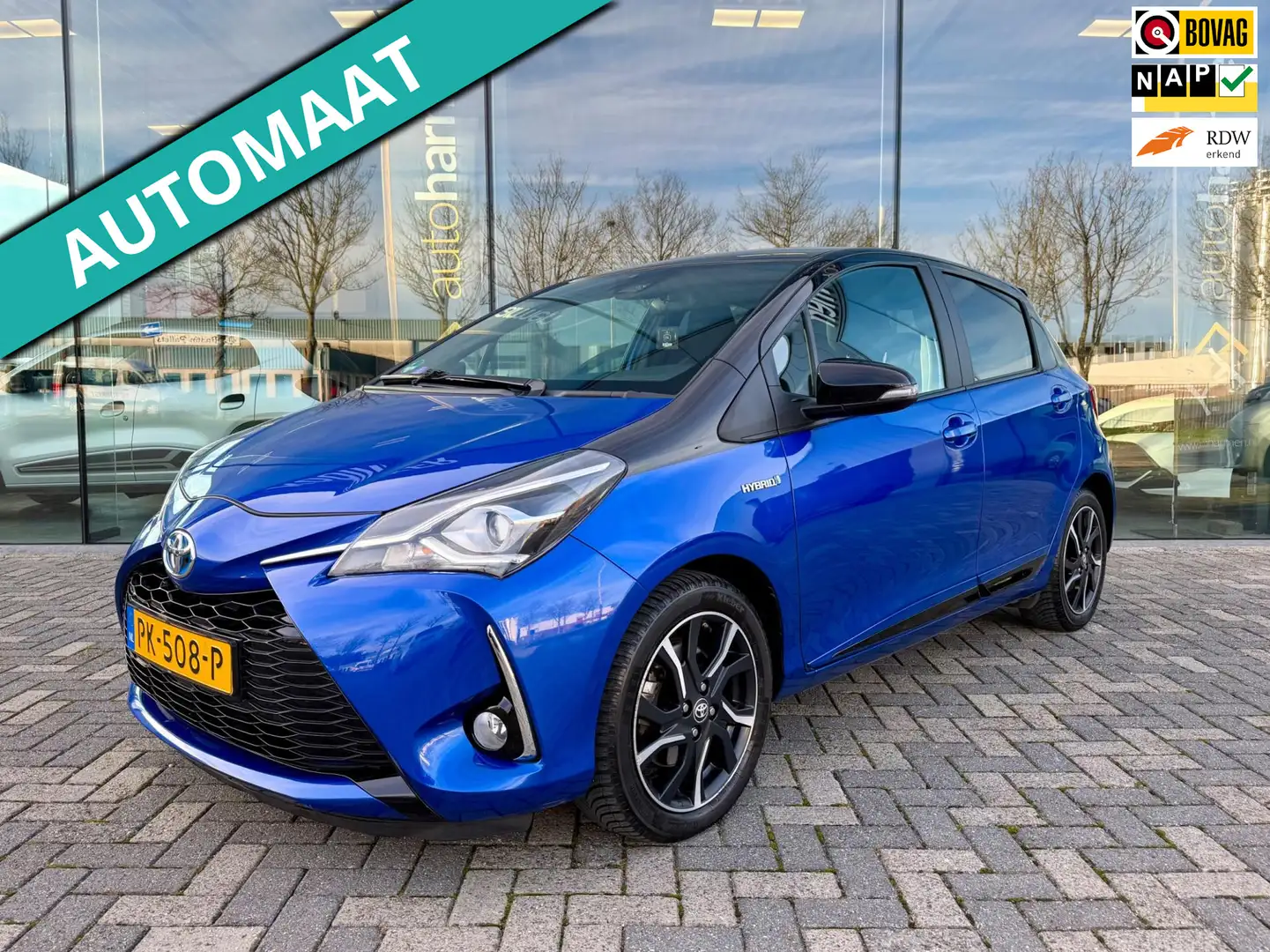 Toyota Yaris 1.5 Hybrid Bi-Tone 1e eigenaar, NAP, KeyLess, Came Blu/Azzurro - 1