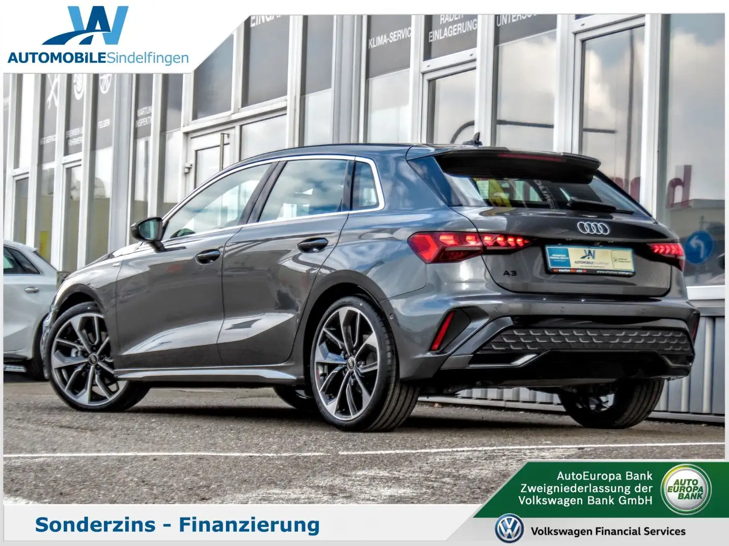 Audi A3 Sportback 35TDI 2x S line PANO Optik-SCHWARZ Gris - 2